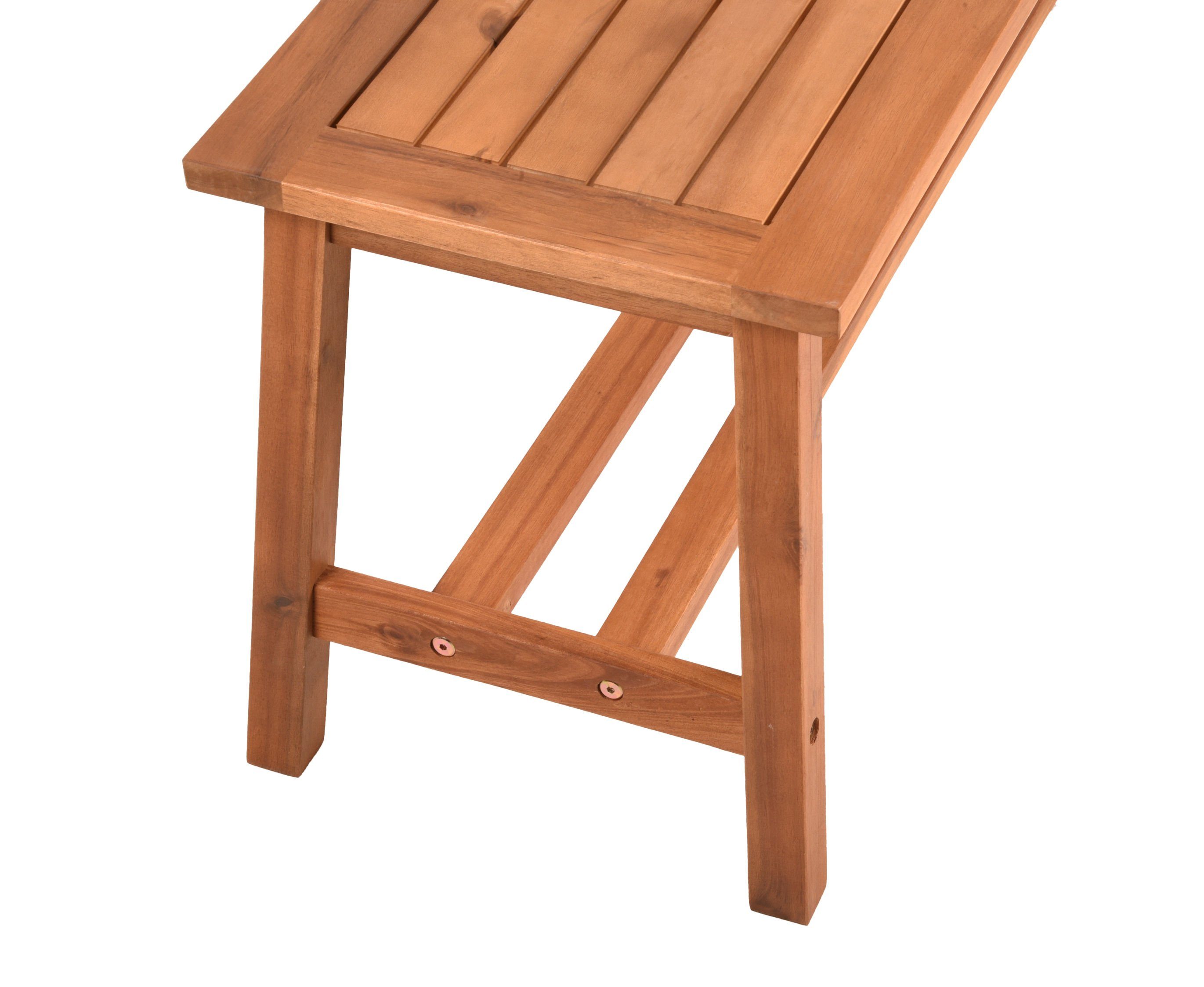 Spetebo Gartenbank Akazien Garten Bank 2-Sitzer - 100 x 35 cm (Stück, 1-St., Gartenbank), Garten Sitz Bank aus FSC Massiv Holz