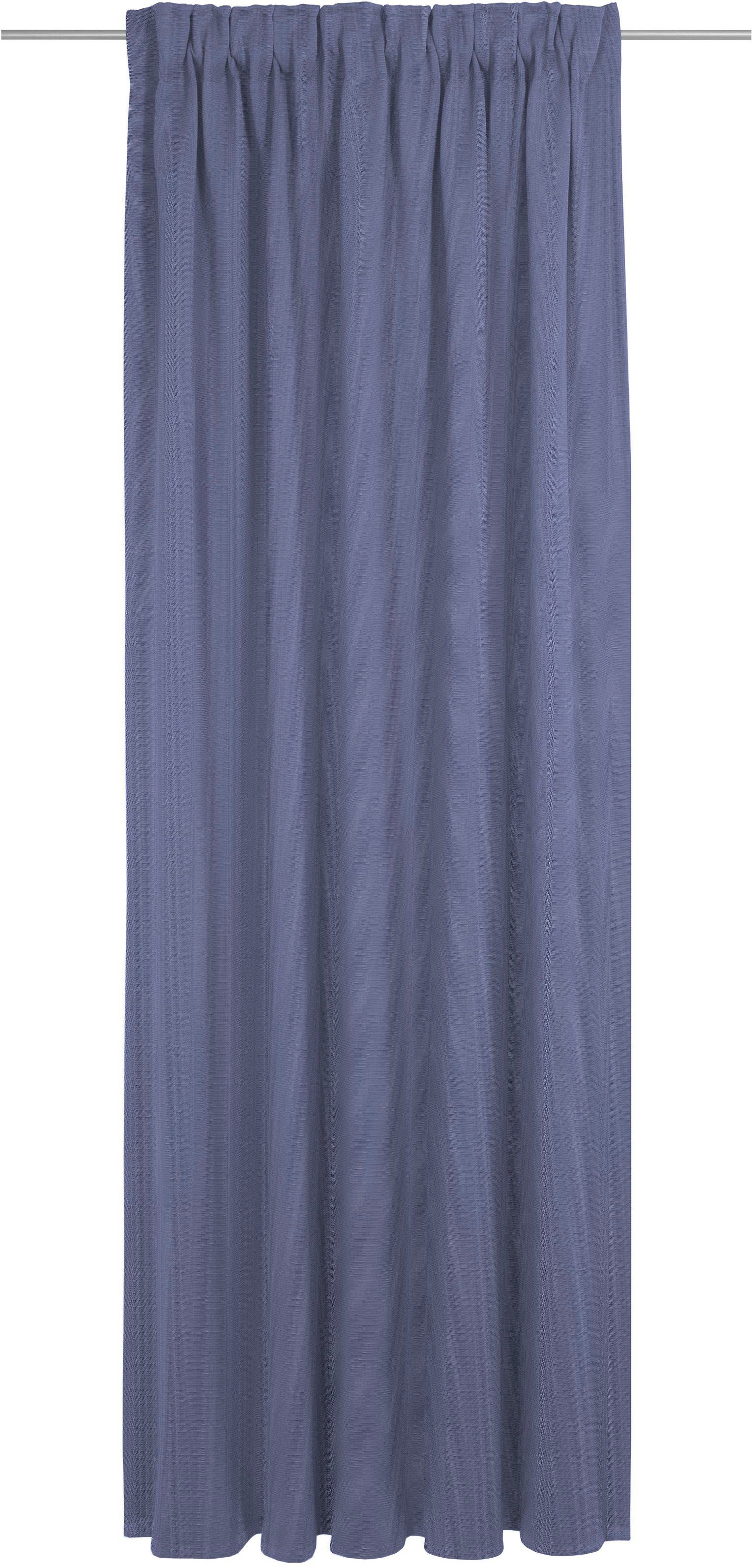 Vorhang Uni Collection, Adam, Multifunktionsband (1 St), blickdicht, Jacquard, nachhaltig aus Bio-Baumwolle royalblau | Thermovorhänge