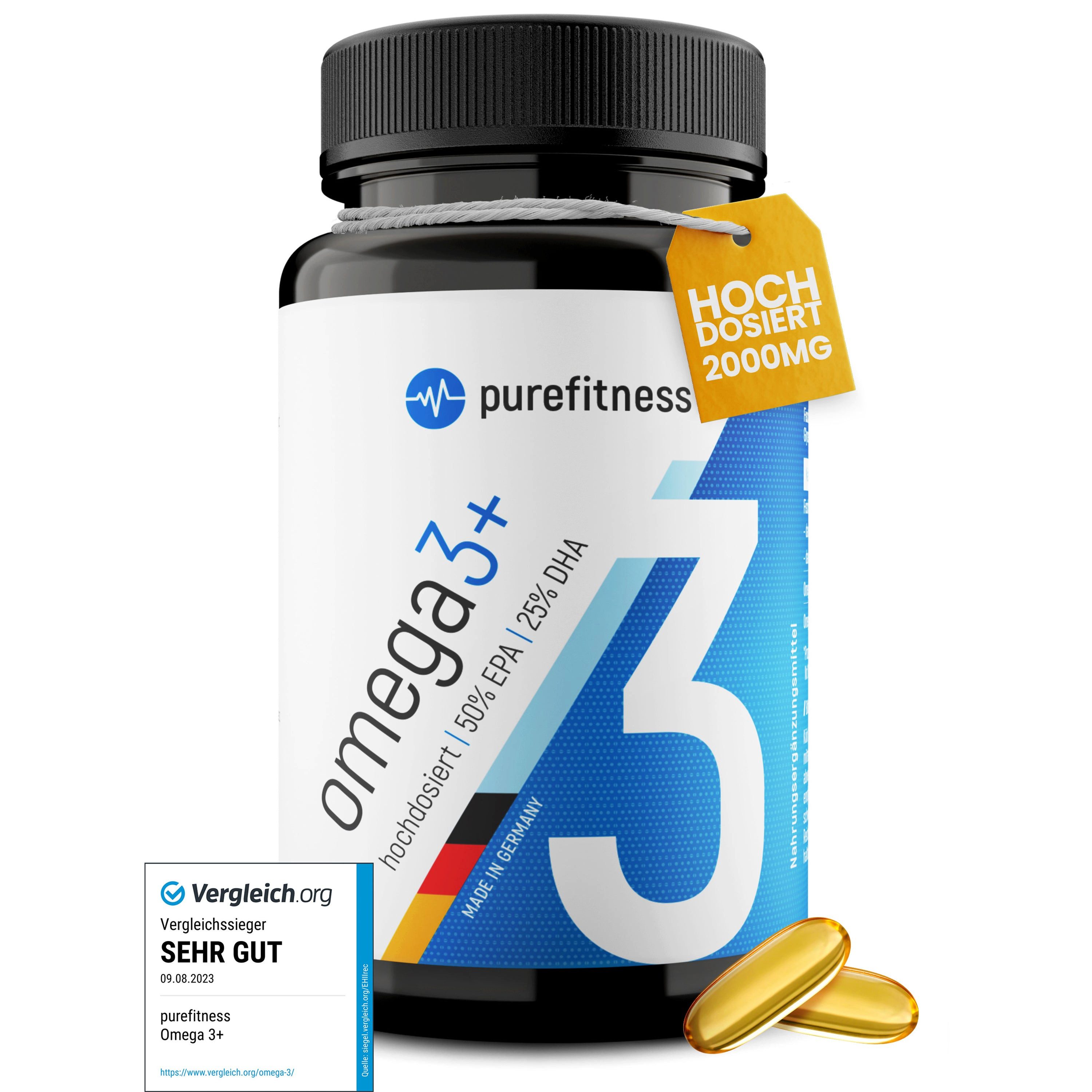 OMEGA 3+ Fischöl 120 Kapseln Kapsel