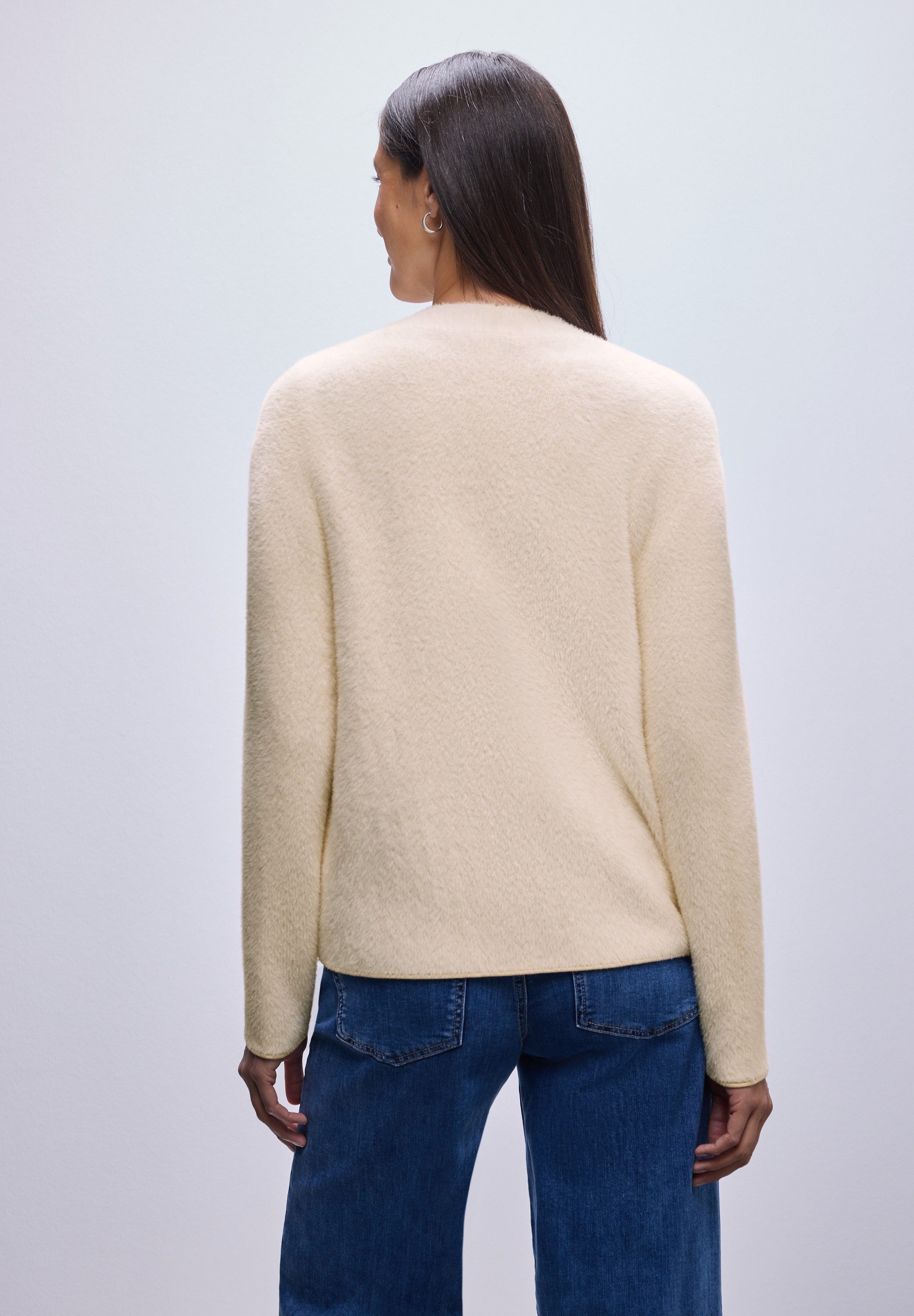 STREET ONE Stehkragenpullover in Unifarbe günstig online kaufen