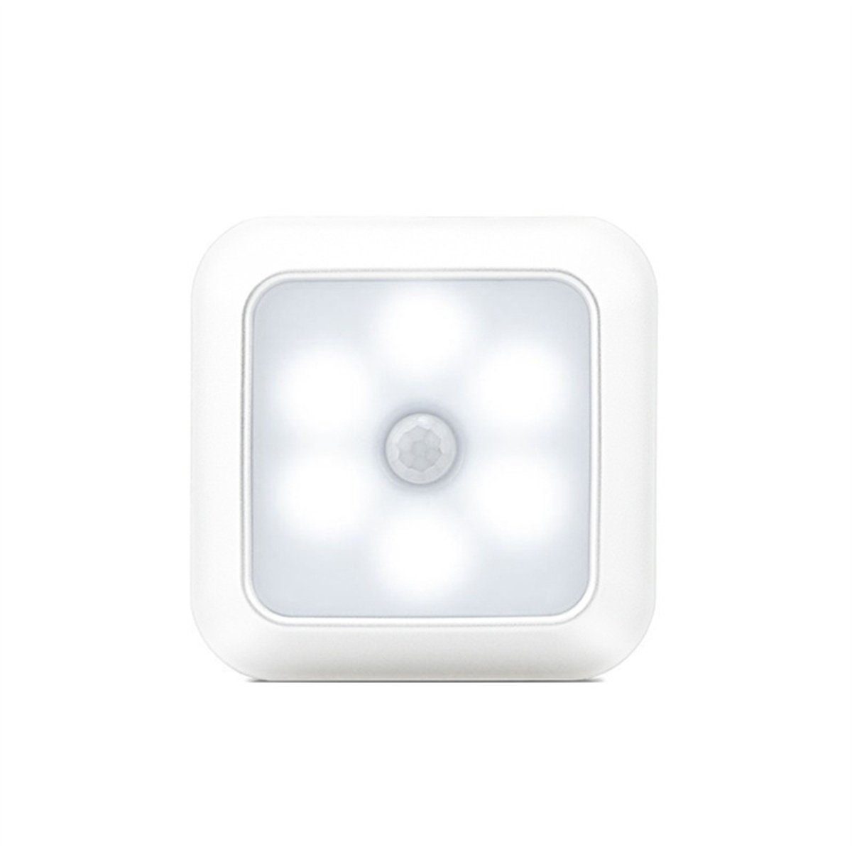 kabelloses carefully Garderobenleuchte LED selected quadratisch Licht Nachtlicht, LED-Sensorleuchte weißes Nachtlicht
