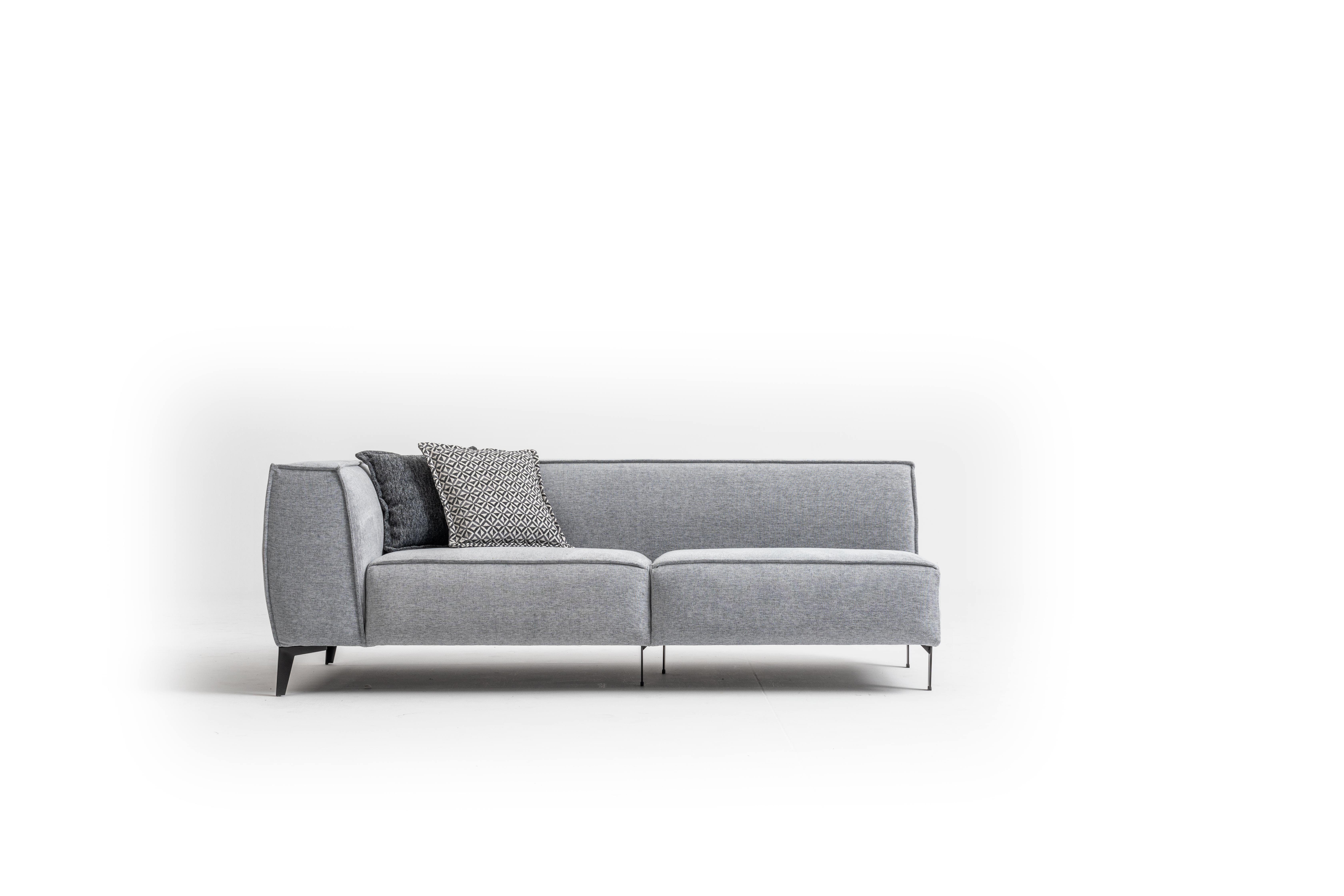 JVmoebel 3-Sitzer Grau 3 Sofa Europe Textil, Modern Made in Sitzer Luxus Polstersofa Stil Couch