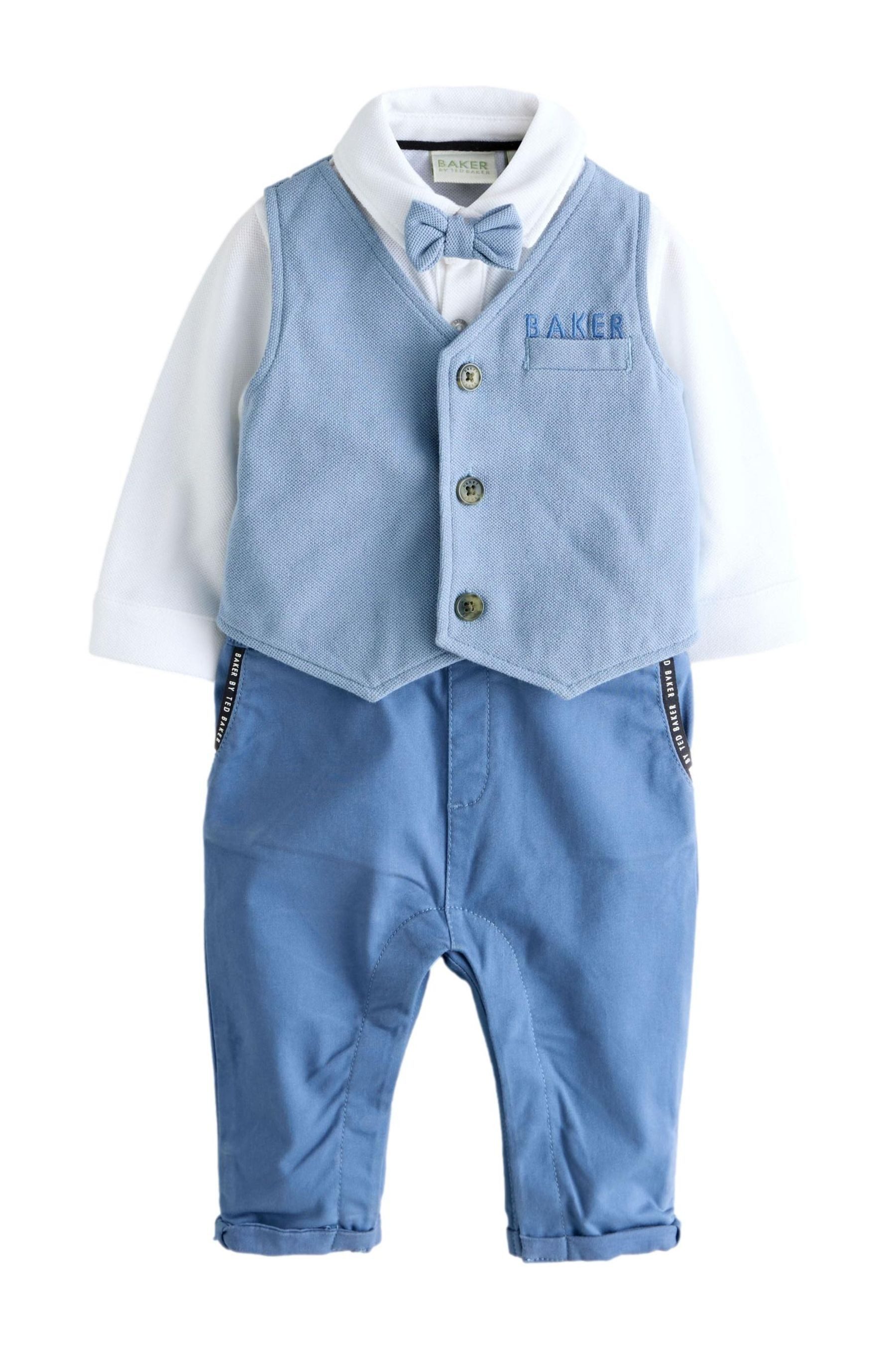 Baker by Ted Baker Strampler Baker by Ted Baker eleganter Strampler mit Fliege (3-tlg)