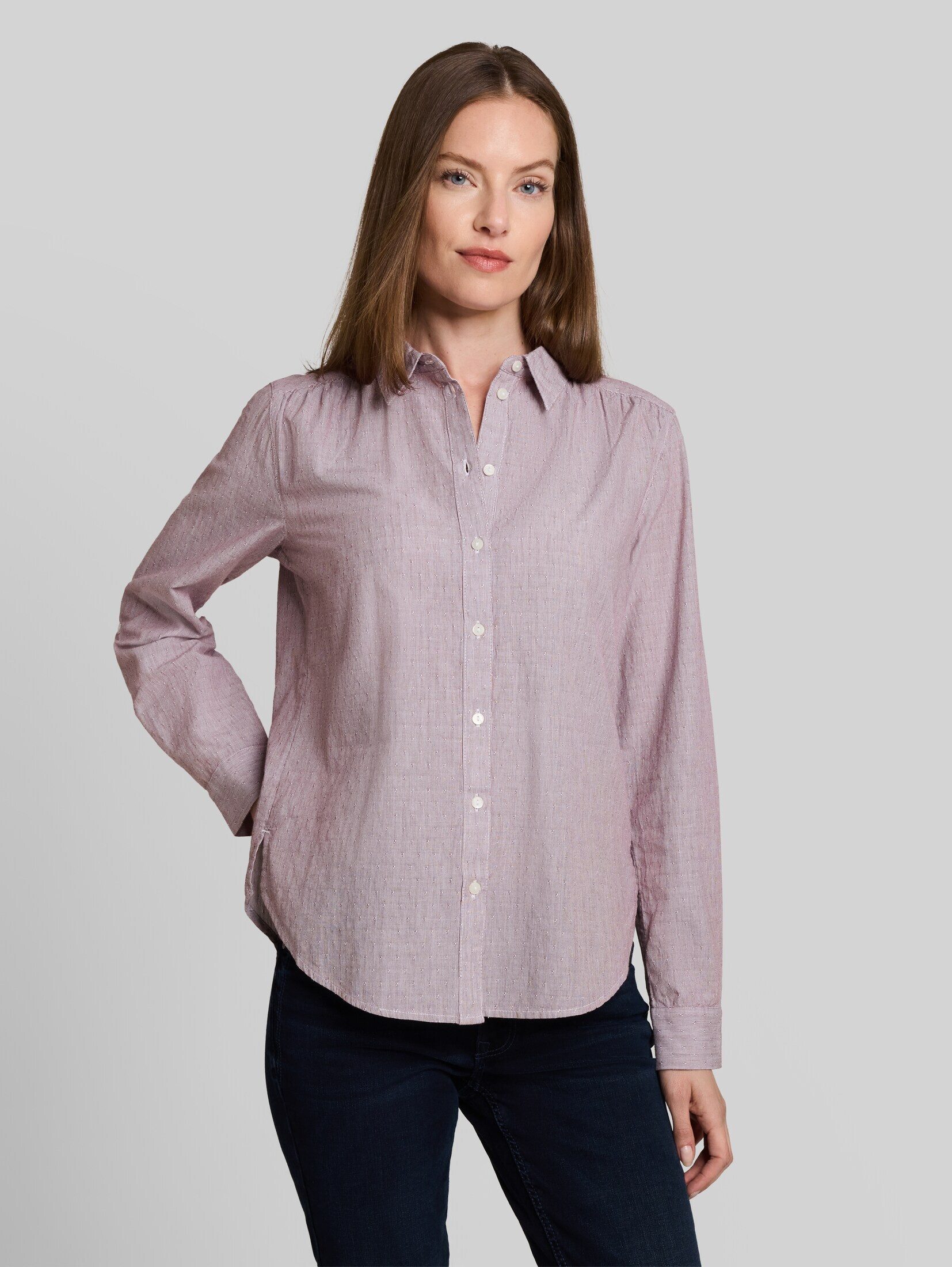 TOM TAILOR Langarmbluse Blusen & Shirts Hemdbluse mit Turn-up-Funktion