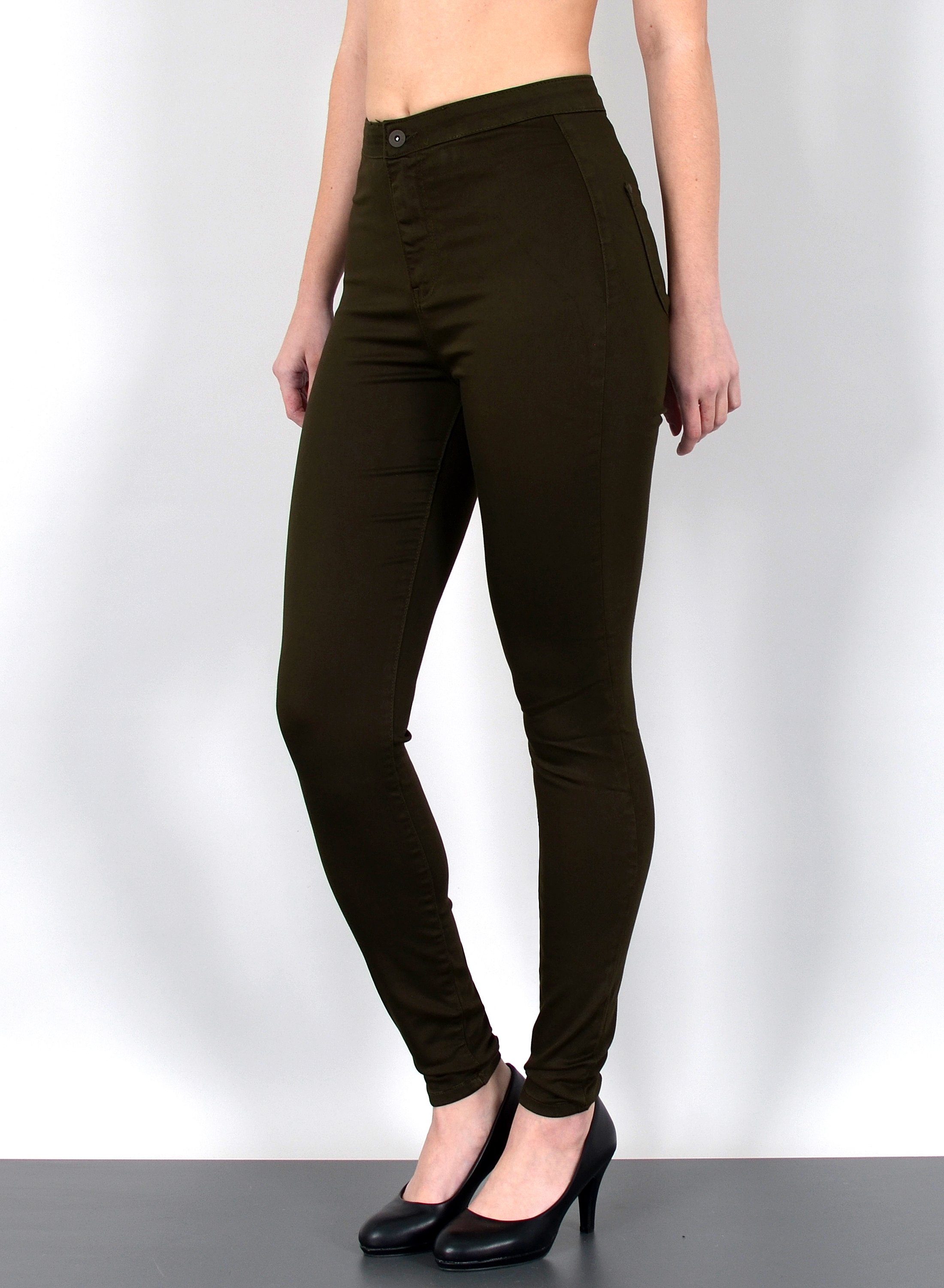 ESRA Skinny-fit-Jeans Z92 Damen Jeans Skinny Hose High Waist