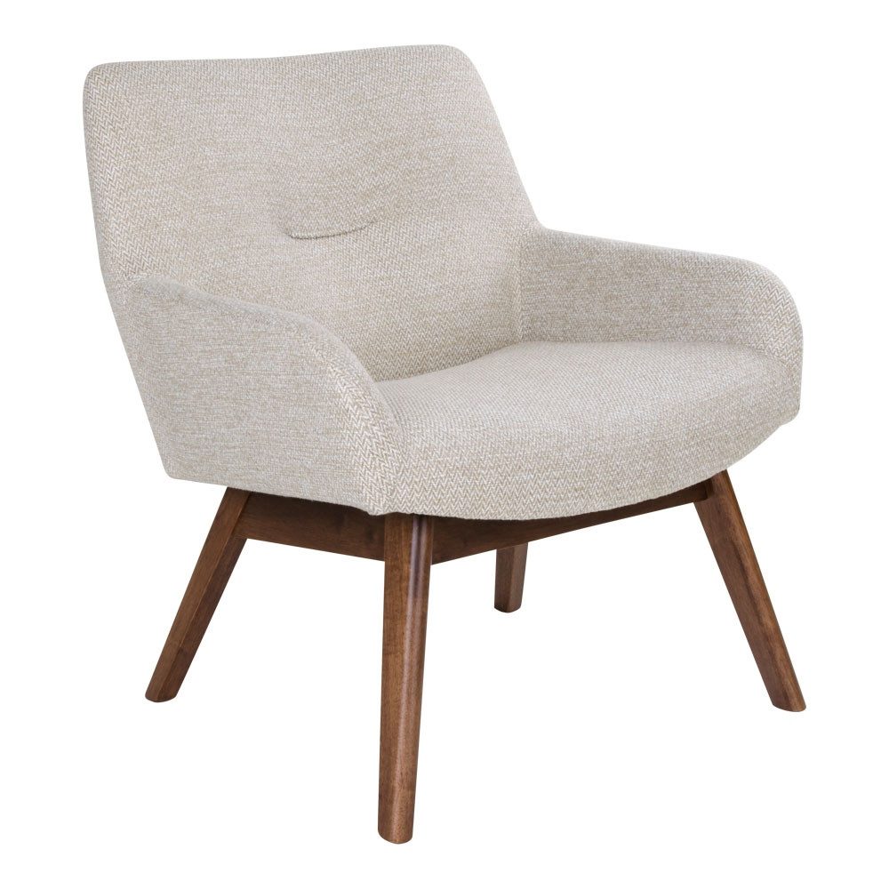 Relaxsessel in Beige, Stoff - 63x73x65cm (BxHxT)