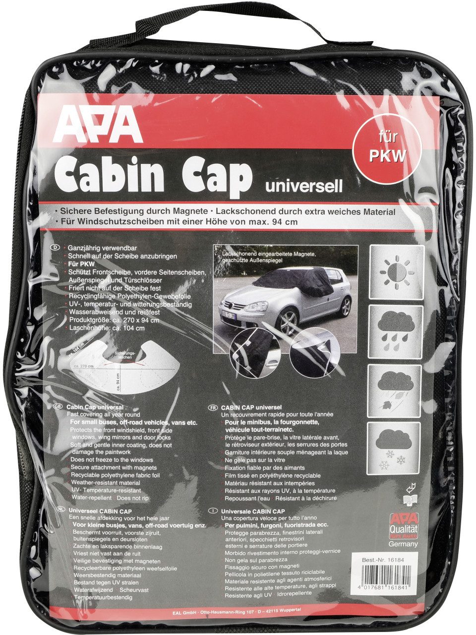 APA Autoplane Cabin Cap Scheibenabdeckung magnetisch für PKW