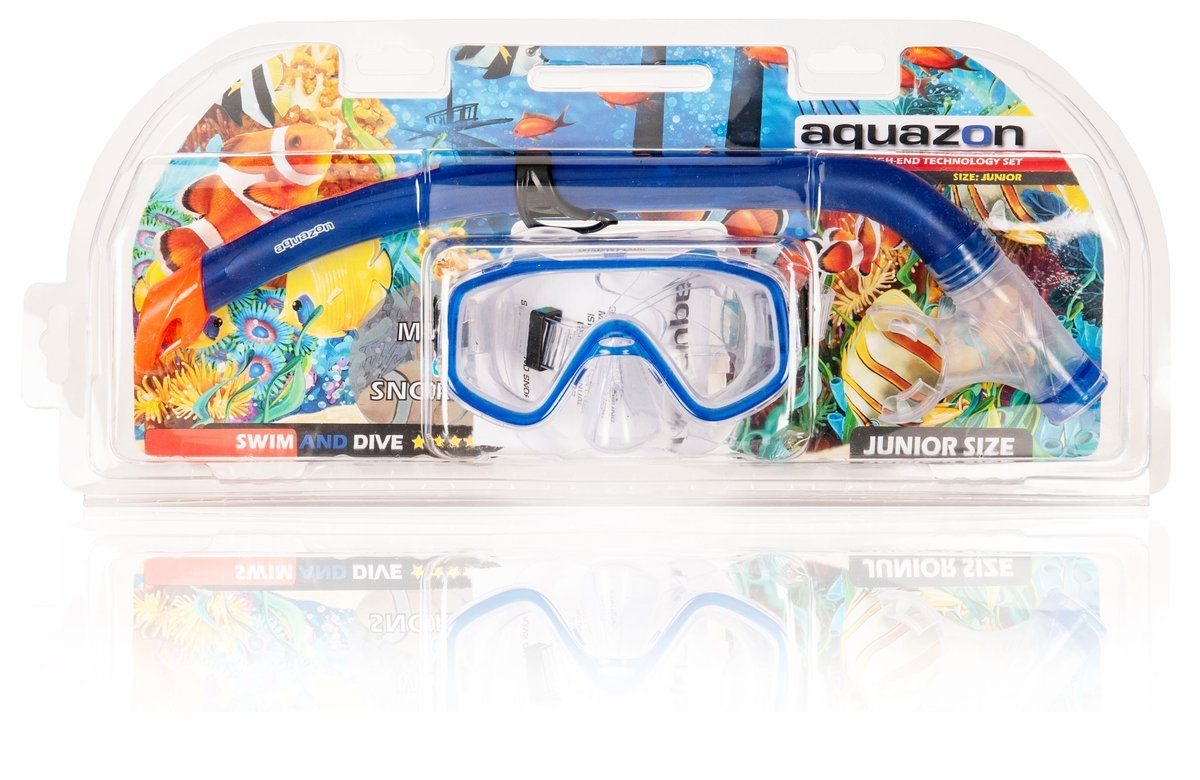 Sport Sportbrillen AQUAZON Taucherbrille AQUAZON FUN Schnorchelset, Tauchset, Schwimmset, mit Schnorchelbrille und Schnorchel fü