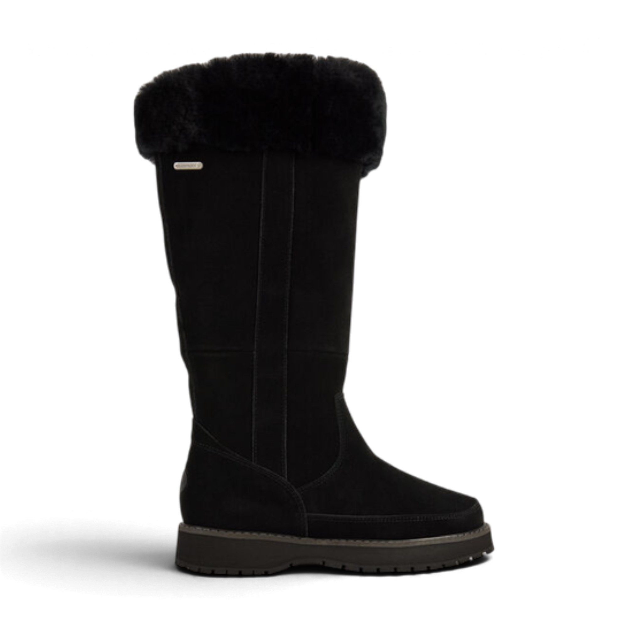 Emu Australia Georgi Wave (Veloursleder, Schafwolle, wasserdicht) schwarz Damen Winterstiefel