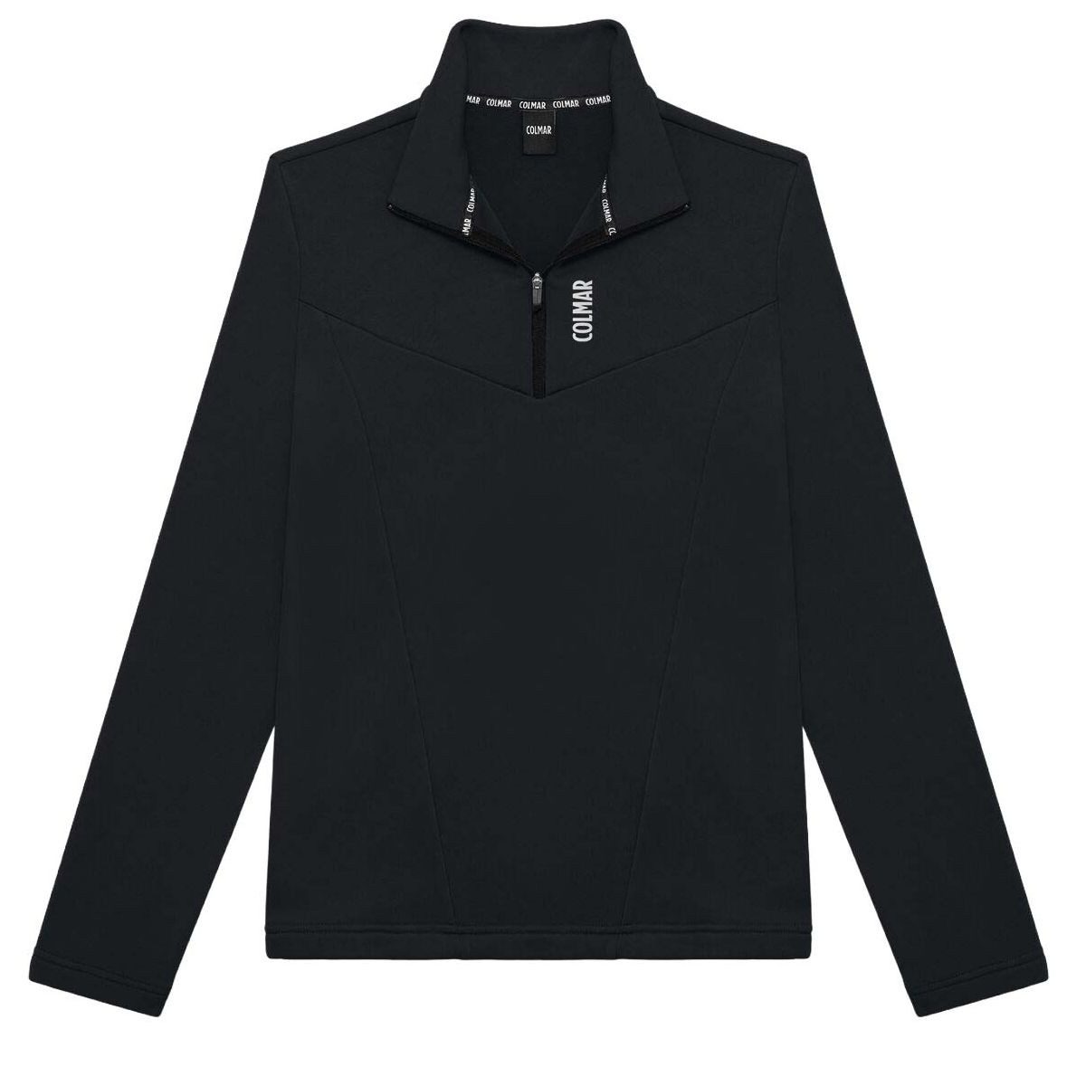 Colmar Kapuzenpullover Ladies Sweatshirt Feminines Sweatshirt aus Stretch-Fleece mit halbem Reißverschluss