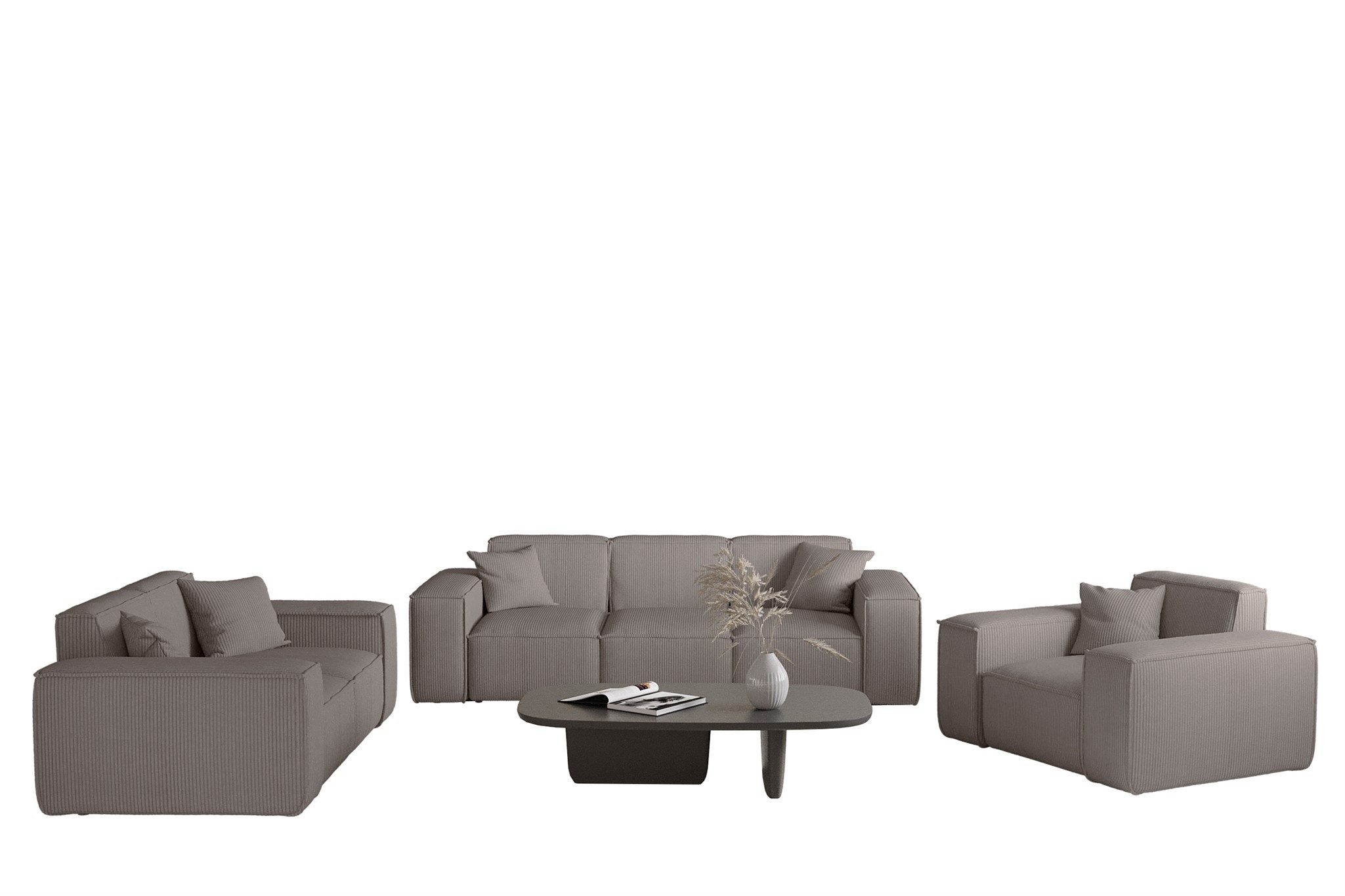 Fun Möbel Polstergarnitur Sofaset Designersofa CELES günstig online kaufen