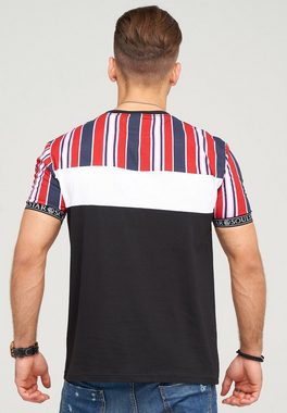 SOULSTAR T-Shirt MARSEILLE im Colour-Block-Style
