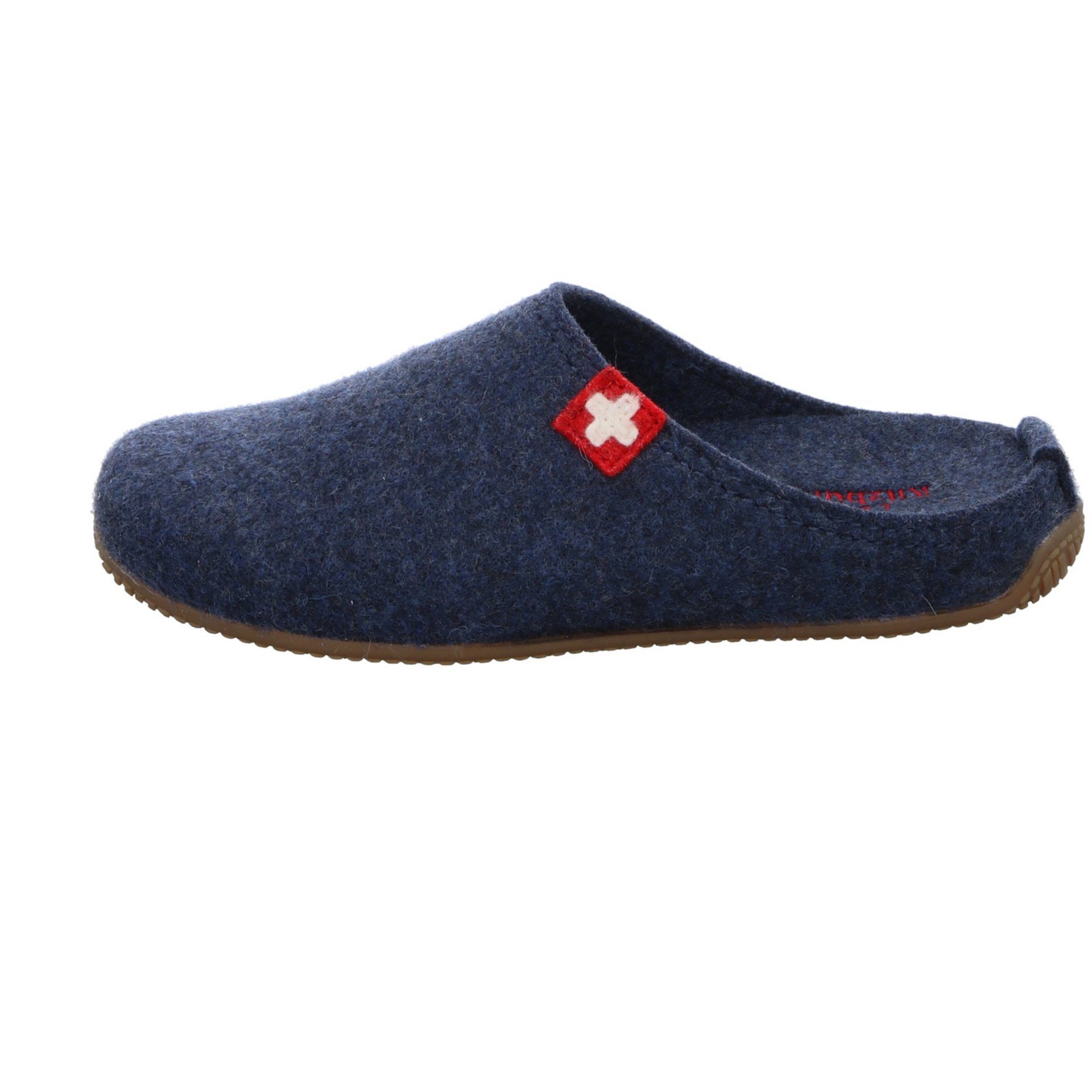 Living Kitzbühel Damen Hausschuhe Slipper navy Hausschuh midnight Textil Hausschuh