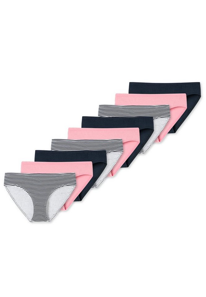 Echter Produktverkauf! Schiesser Hüftslip 9er Pack Girls softem Teens 95/5 9-St) (Spar-Set, Single-Jersey-Qualität Organic Bund, Elastische - Bequemer Slip - Mit Cotton Baumwolle Beinausschnitt