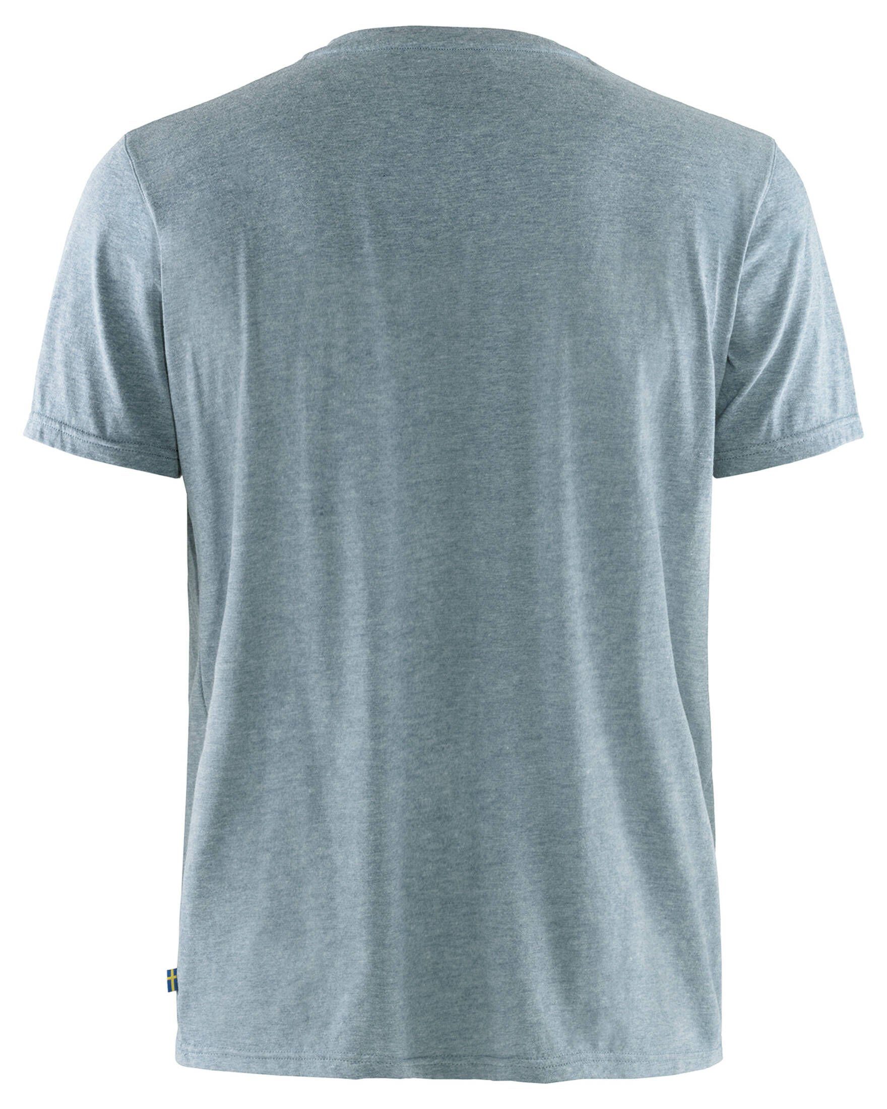 LOGO (1-tlg) blau T-Shirt Herren (296) Fjällräven M T-Shirt T-SHIRT