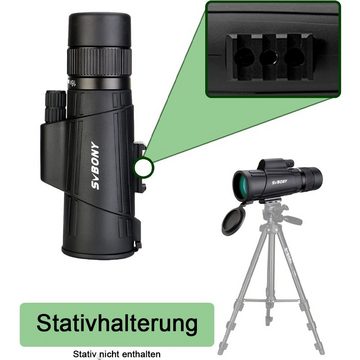 SVBONY SV302 8-16x42mm Monokulares für Reisen, Vogelbeobachtung Monokular (IPX4 wasserdichtes Monoskop, Bak4 Prism FMC HD)