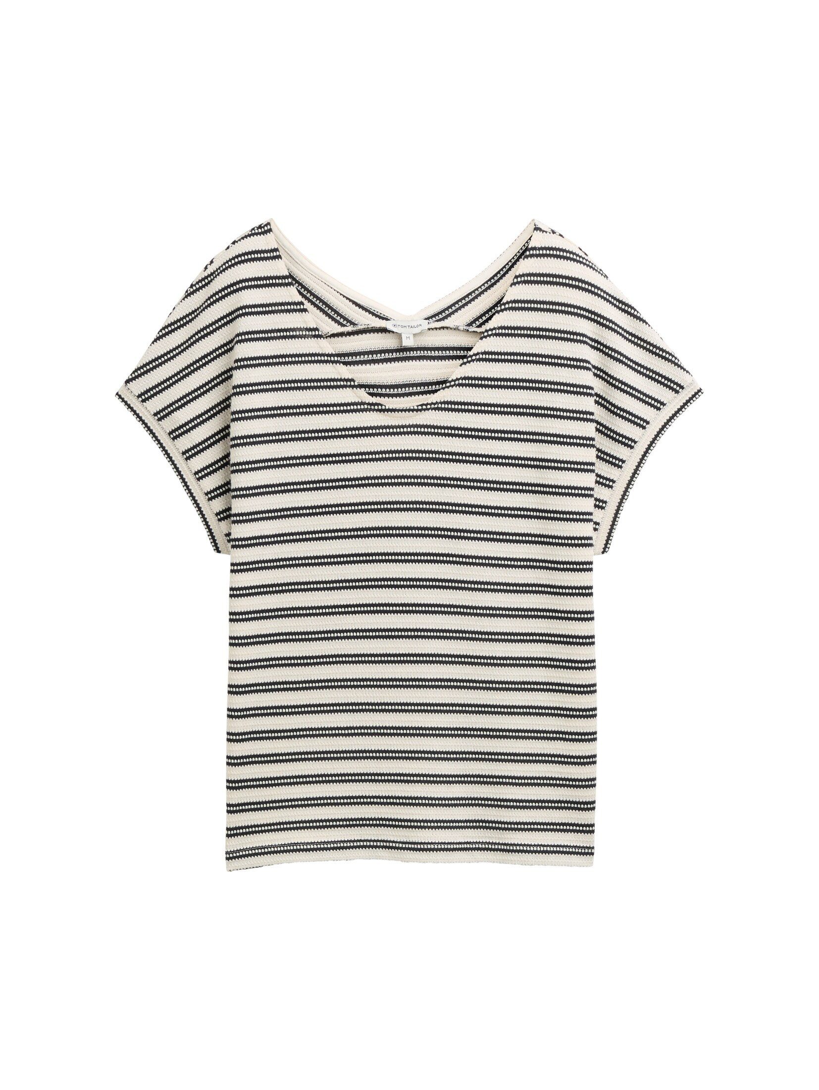 TOM TAILOR T-Shirt T-Shirt mit Streifenmuster günstig online kaufen