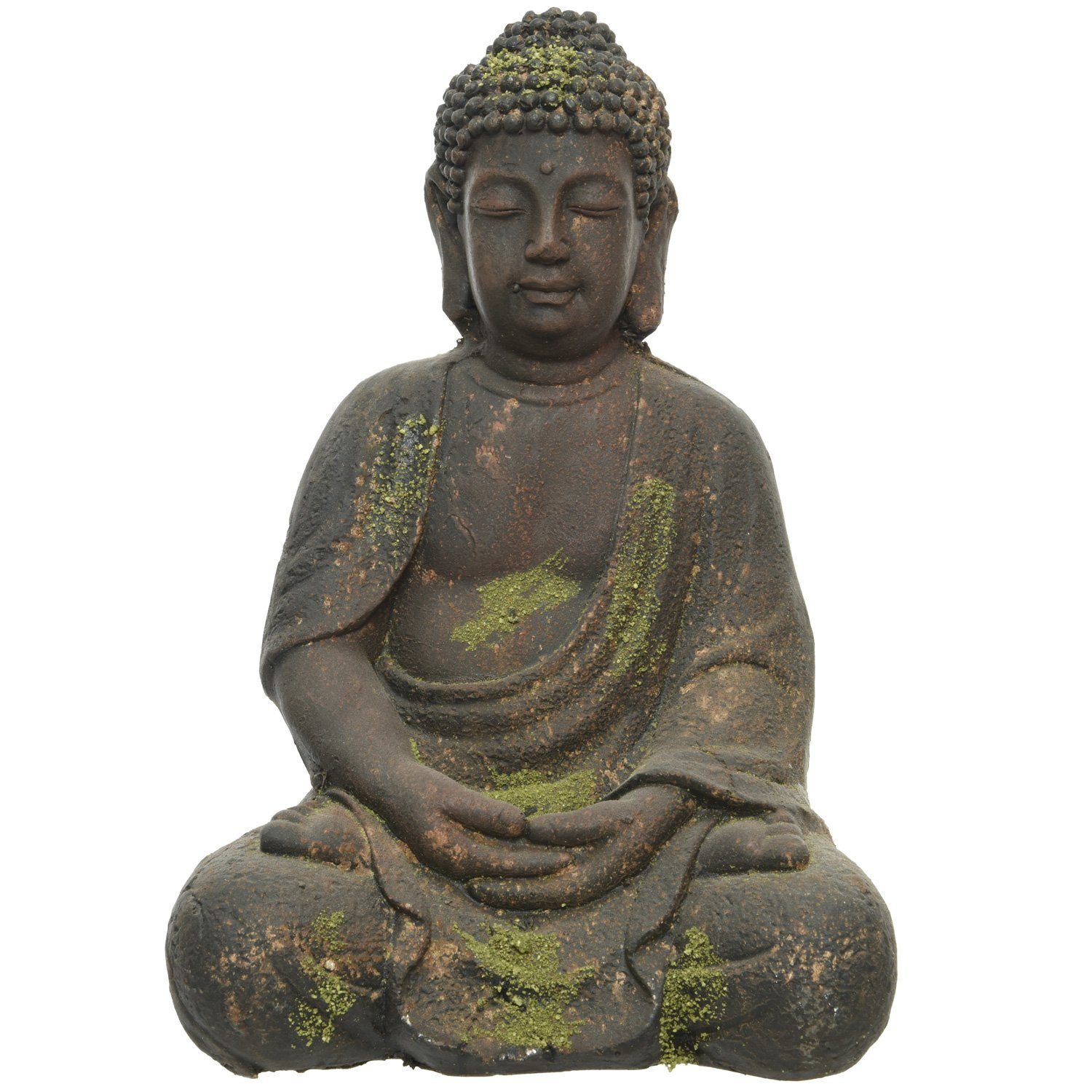 MARELIDA Buddhafigur Meditierender Buddha Gartendeko für Außen Feng Shui Gartenfigur 30,5cm (1 St)