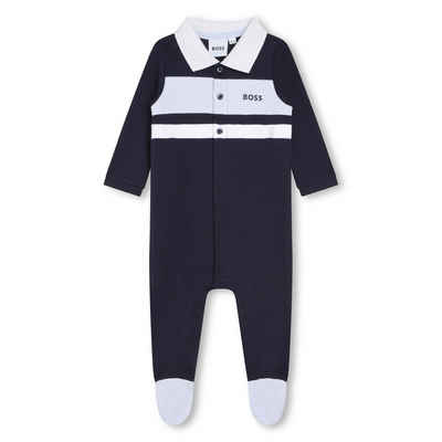 BOSS Strampler BOSS Baby Strampler Schlafanzug marine aus Bio-Baumwolle