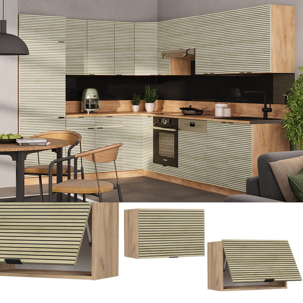 Vicco Hängeschrank Fame-Line, Eiche Paneel/Goldkraft Eiche, günstig online kaufen