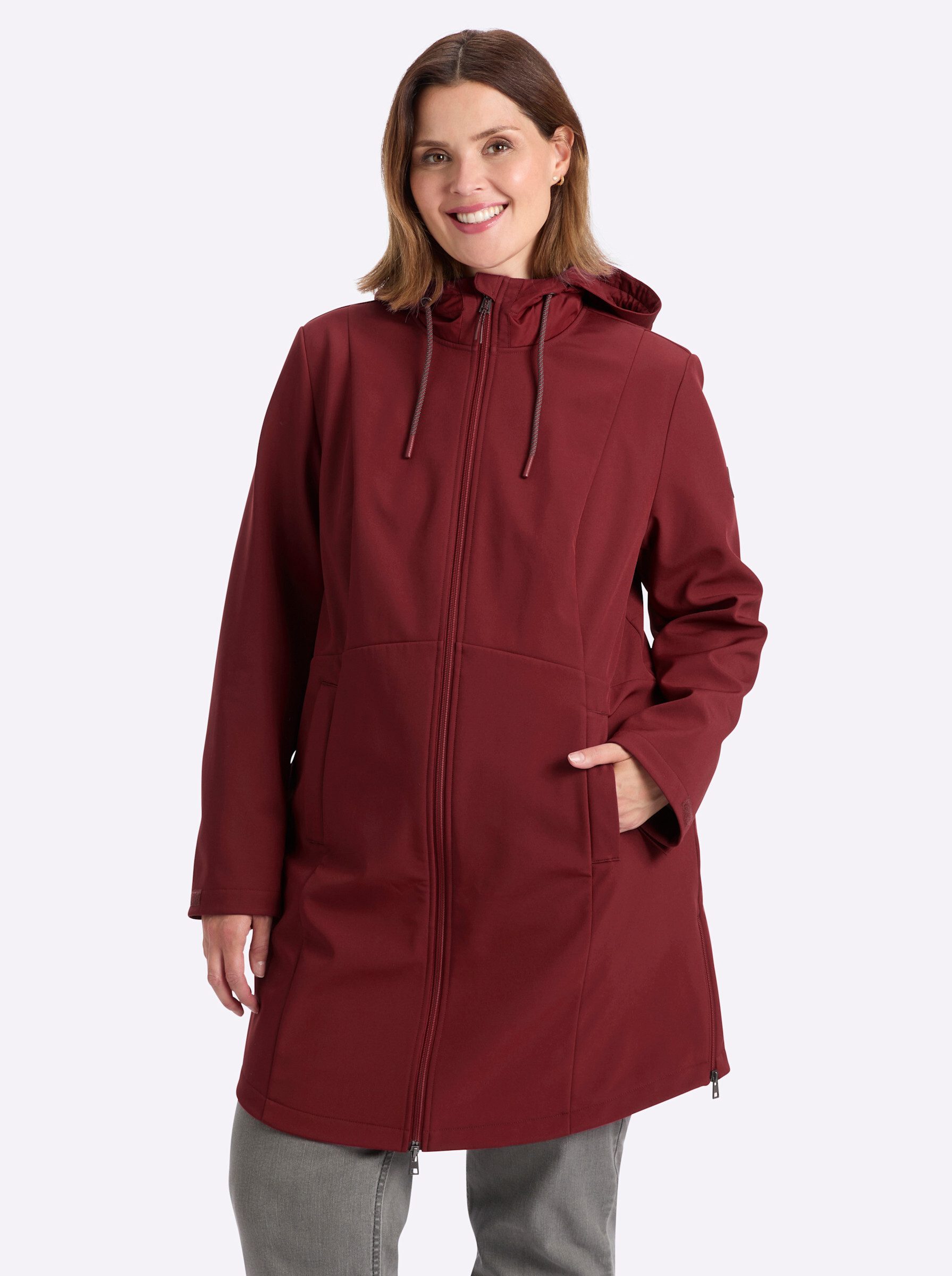 Sheego Winterjacke Softshell-Jacke Langarm