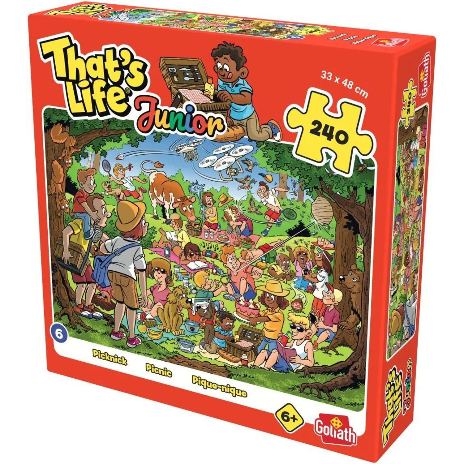 Goliath Toys Puzzle That's Life Junior - Picnic, 499 Puzzleteile