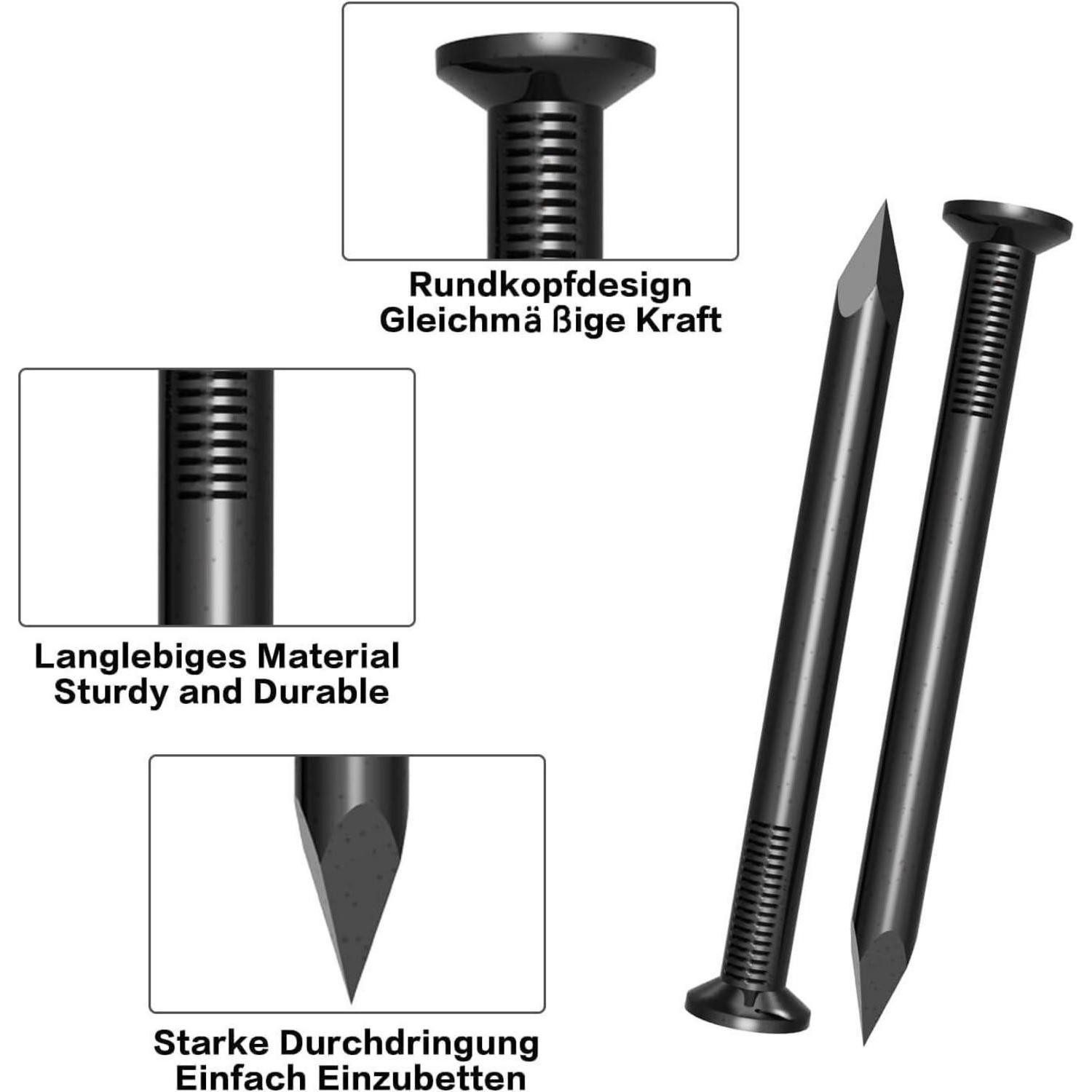 LuxusKollektion Stahlnagel Nägel Beton Stahl 30mm 240Stück