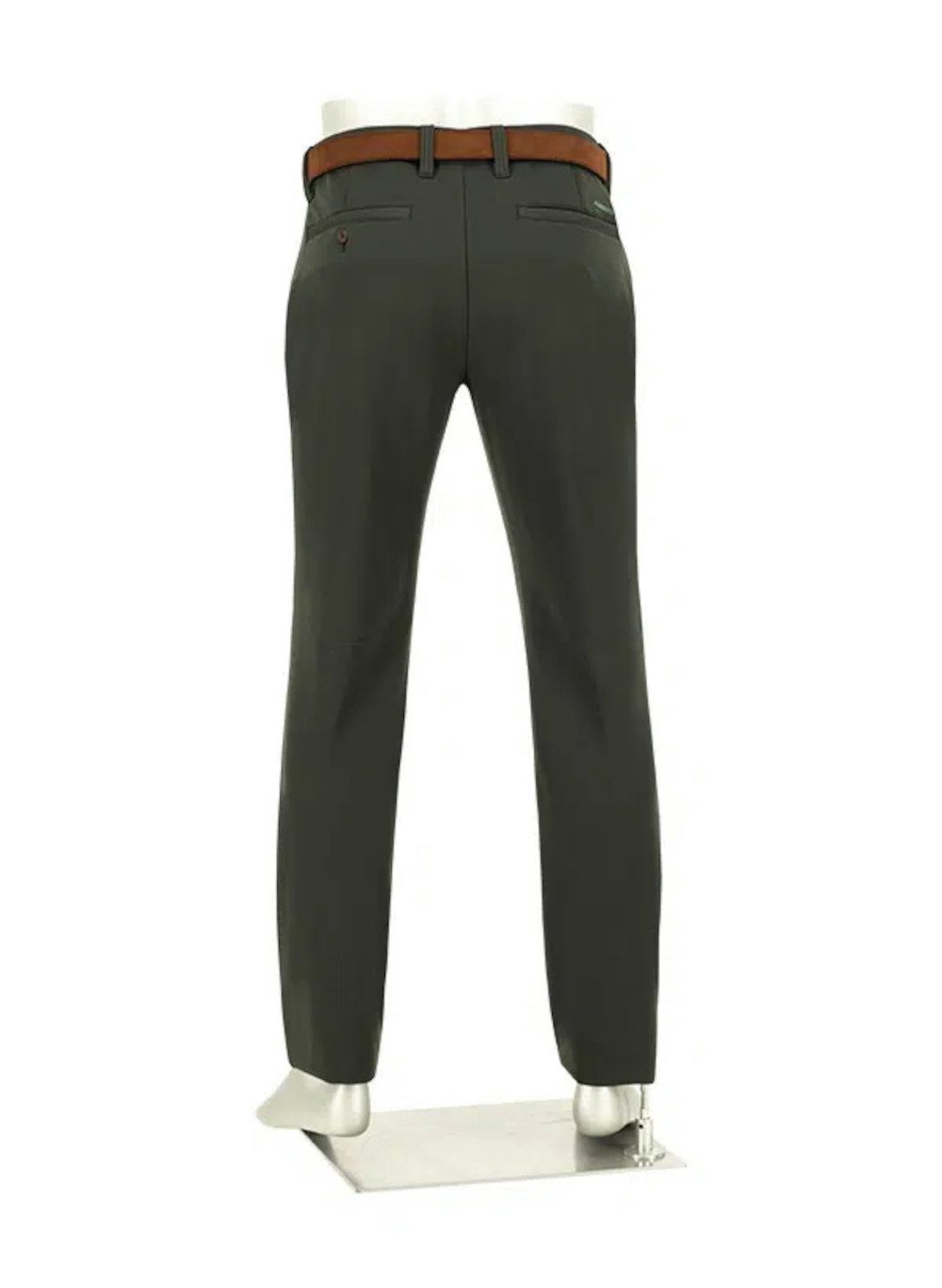 Alberto Golfhose Alberto Golf Hose Rookie Cosy Jersey Check WR Dunkel Grün Herren