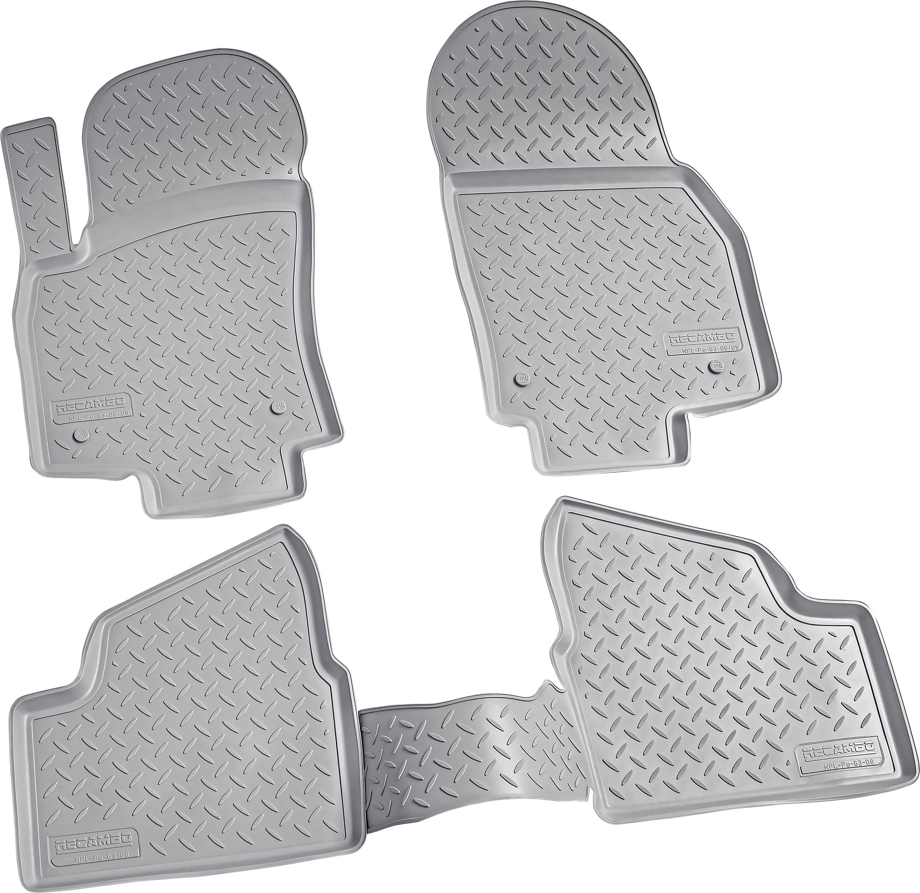 RECAMBO Passform-Fußmatten CustomComforts (4 der - Gummiqualität Automatten H St), für – Hohe (TPE Astra, längere 2014, Passform, 2004 Opel perfekte Lebensdauer Material)