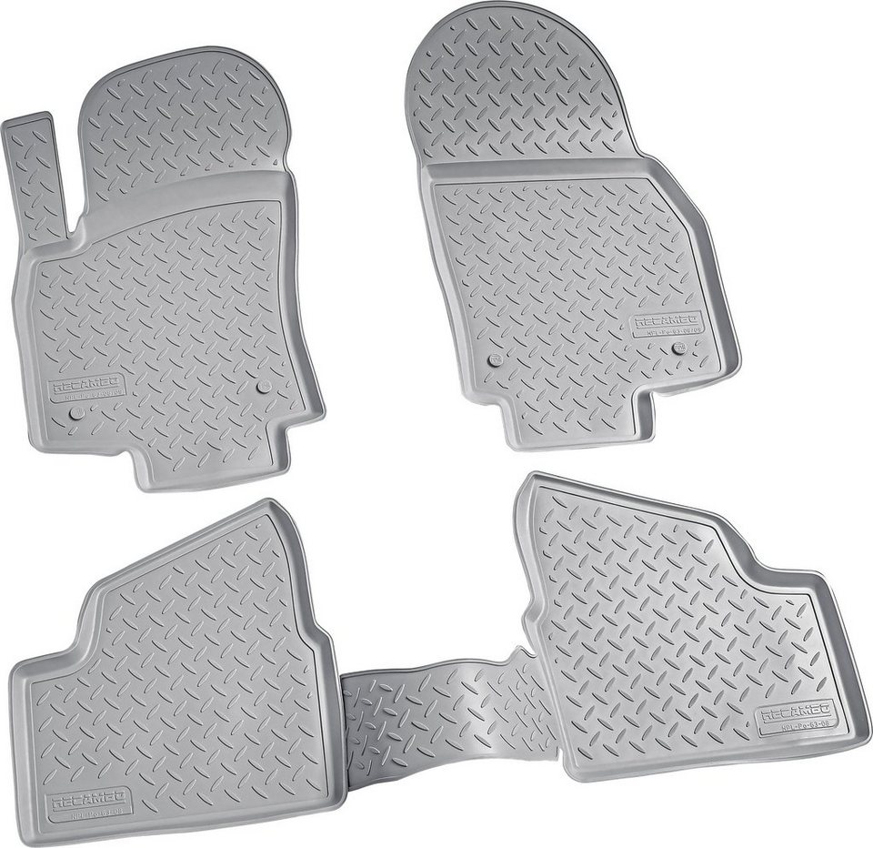 RECAMBO Passform-Fußmatten CustomComforts (4 St), für Opel Astra, H 2004 -  2014, perfekte Passform, Hohe Gummiqualität (TPE Material) – längere  Lebensdauer der Automatten