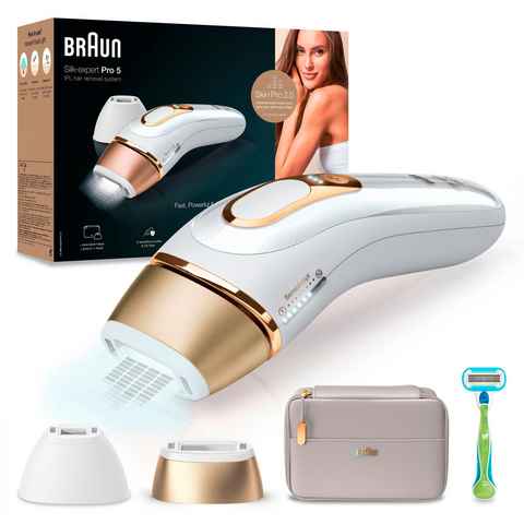 Braun IPL-Haarentferner Braun Silk-Expert Pro 5 PL5154 IPL, 400.000 Lichtimpulse, Skin Pro 2.0 Sensor