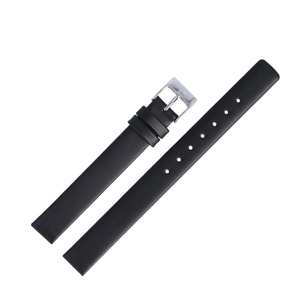 SKAGEN Uhrenarmband 12mm Leder Schwarz XS günstig online kaufen