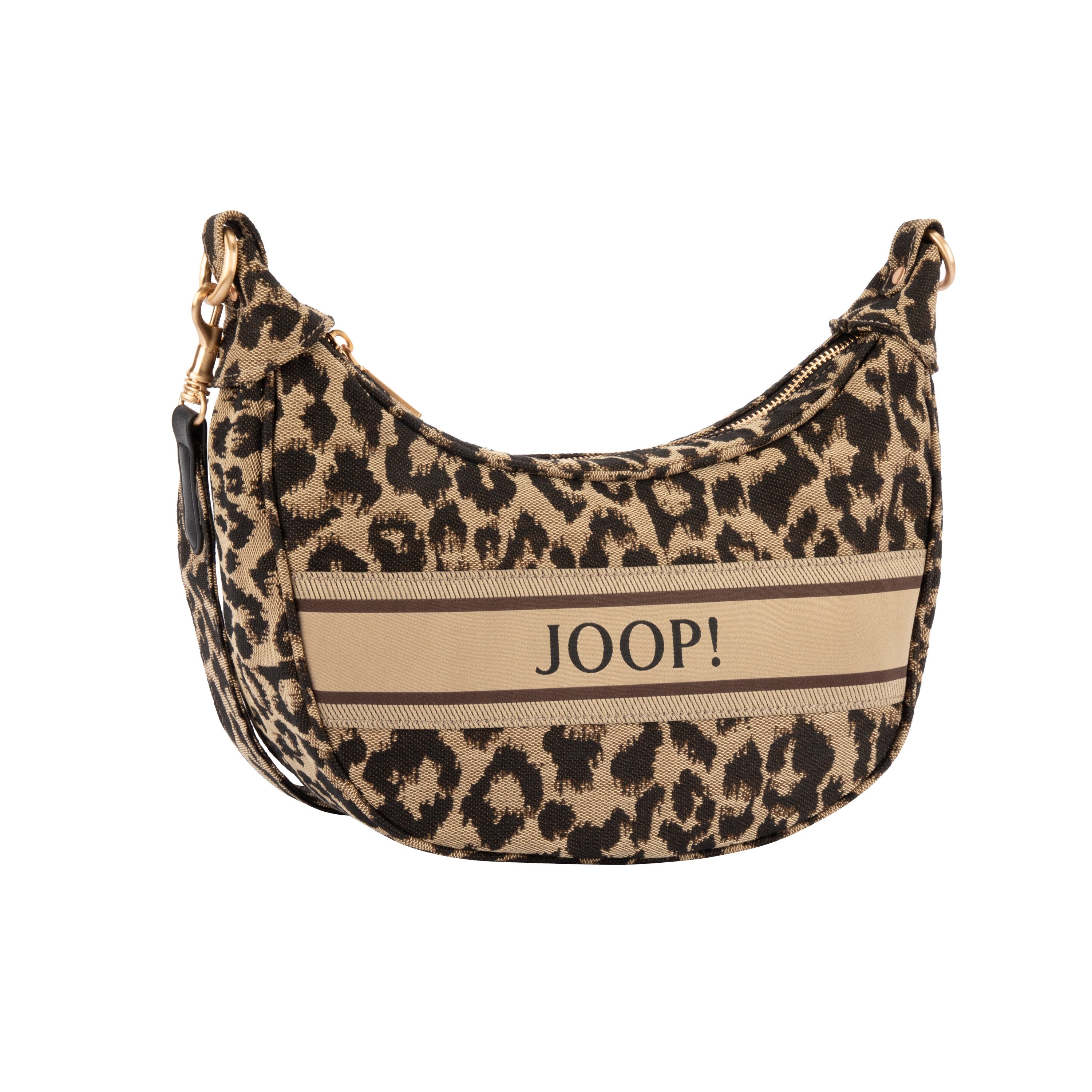 JOOP! Schultertasche sicilia shoulderbag mvz (1-tlg), Damen Handtasche, Hobo, Umhängetasche im modischen Animal-Print