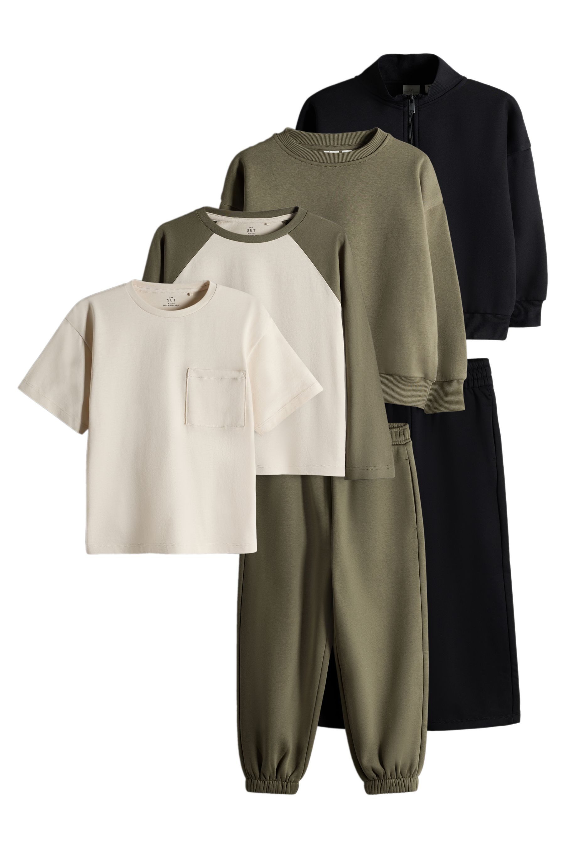 The Set Sweatanzug The Set Sweatshirts und T-Shirts, 6-teiliges Set (6-tlg)