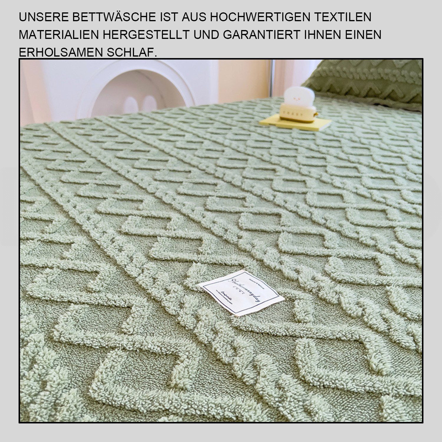 Bettüberwurf Bedding Spannbettlaken Flanell Warme, Korallensamt Polsterung Weiche Daisred, Grau