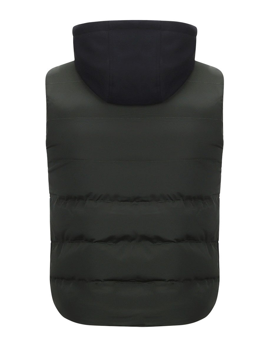 YOUTHUP Steppweste Herren Steppweste mit abnehmbarer Kapuze