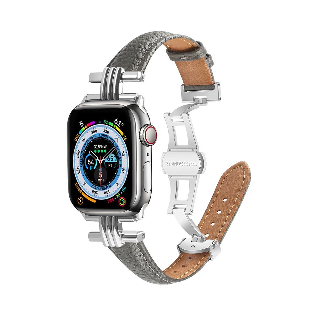Uhrenarmband Watch Apple Lederarmband FELIXLEO Ersatz Kompatibel Armband,Echtes mit