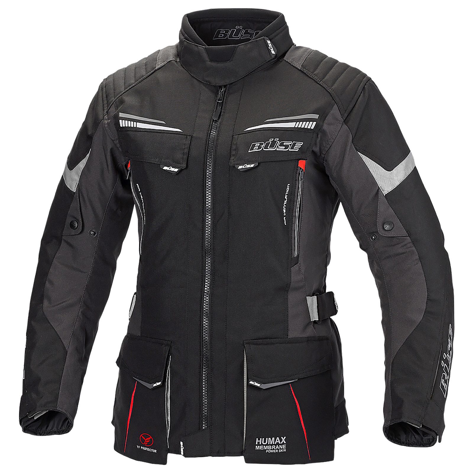 Büse Motorradjacke Büse LAGO PRO Textiljacke schwarz Damen atmungsaktiv günstig online kaufen