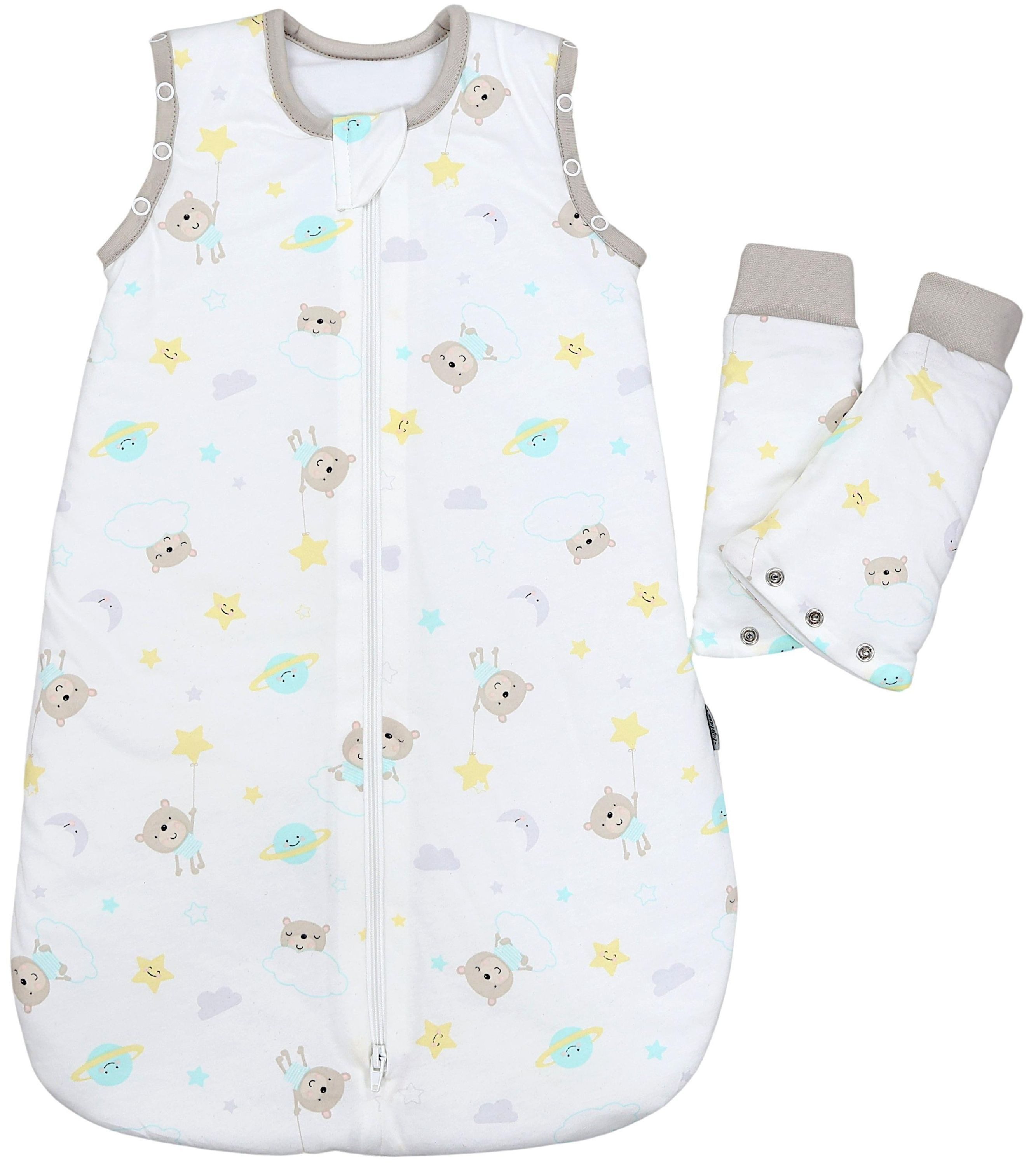 TupTam Babyschlafsack Kugelschlafsack mit abnehmbaren Ärmeln 2.5 TOG Ganzjahr – Bild 4 von 5