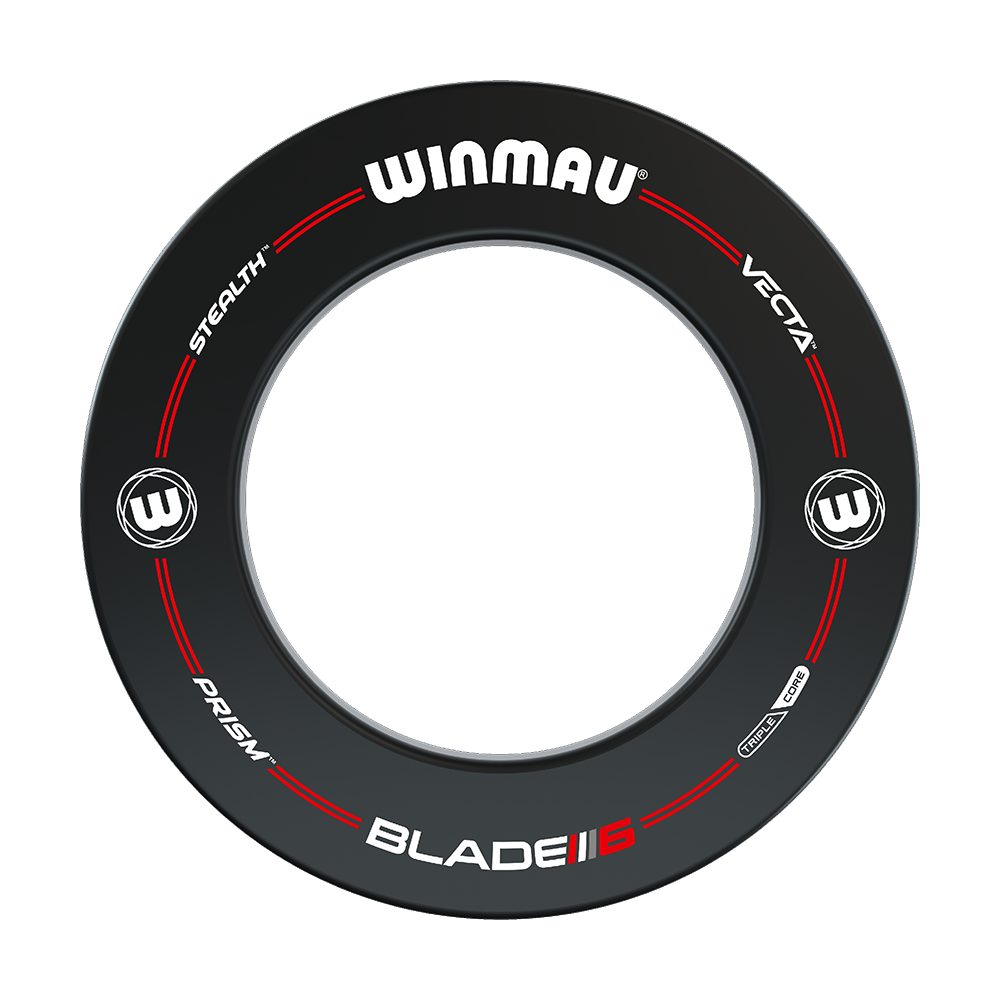 Winmau Dartscheibe Winmau Blade 6 Set mit 2 Sets Darts und Blade 6 Surround