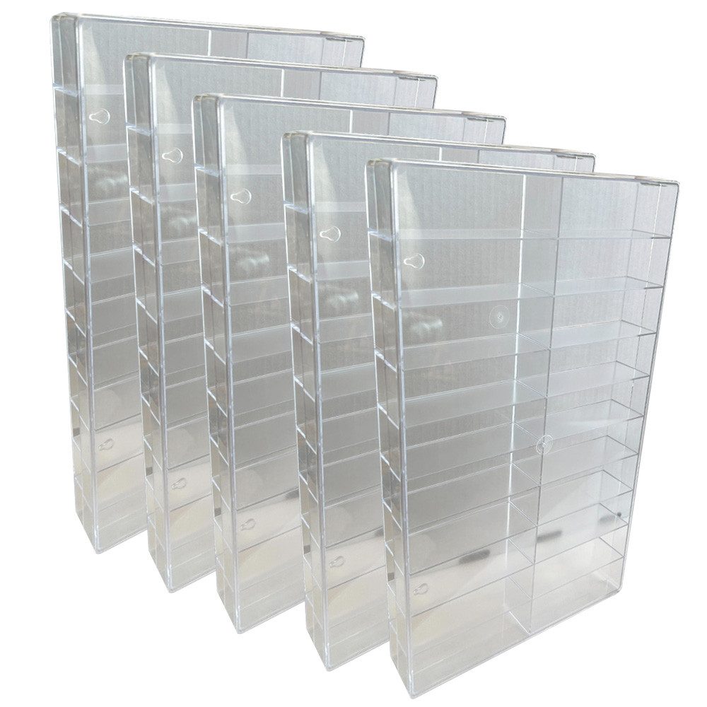 collect-it.de MY HOME OF CARDS + TOYS Aufbewahrungsbox 5 Sortierkästen 20-fach transparent