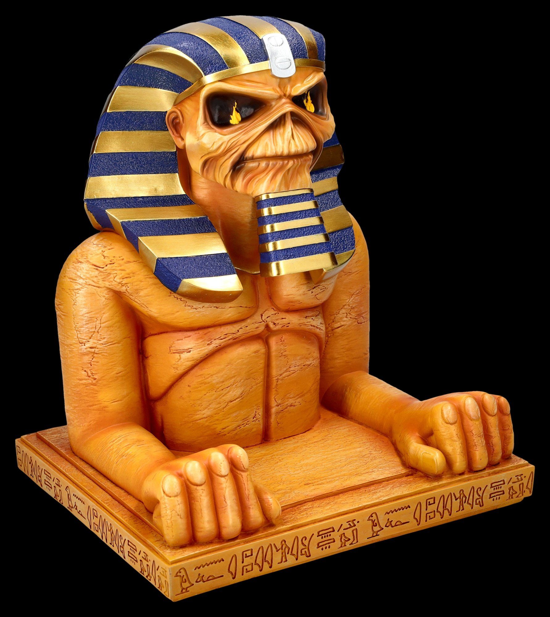 Figuren Shop GmbH Dekofigur Iron Maiden Figur - Powerslave Büste - Merchandise Dekofigur Deko