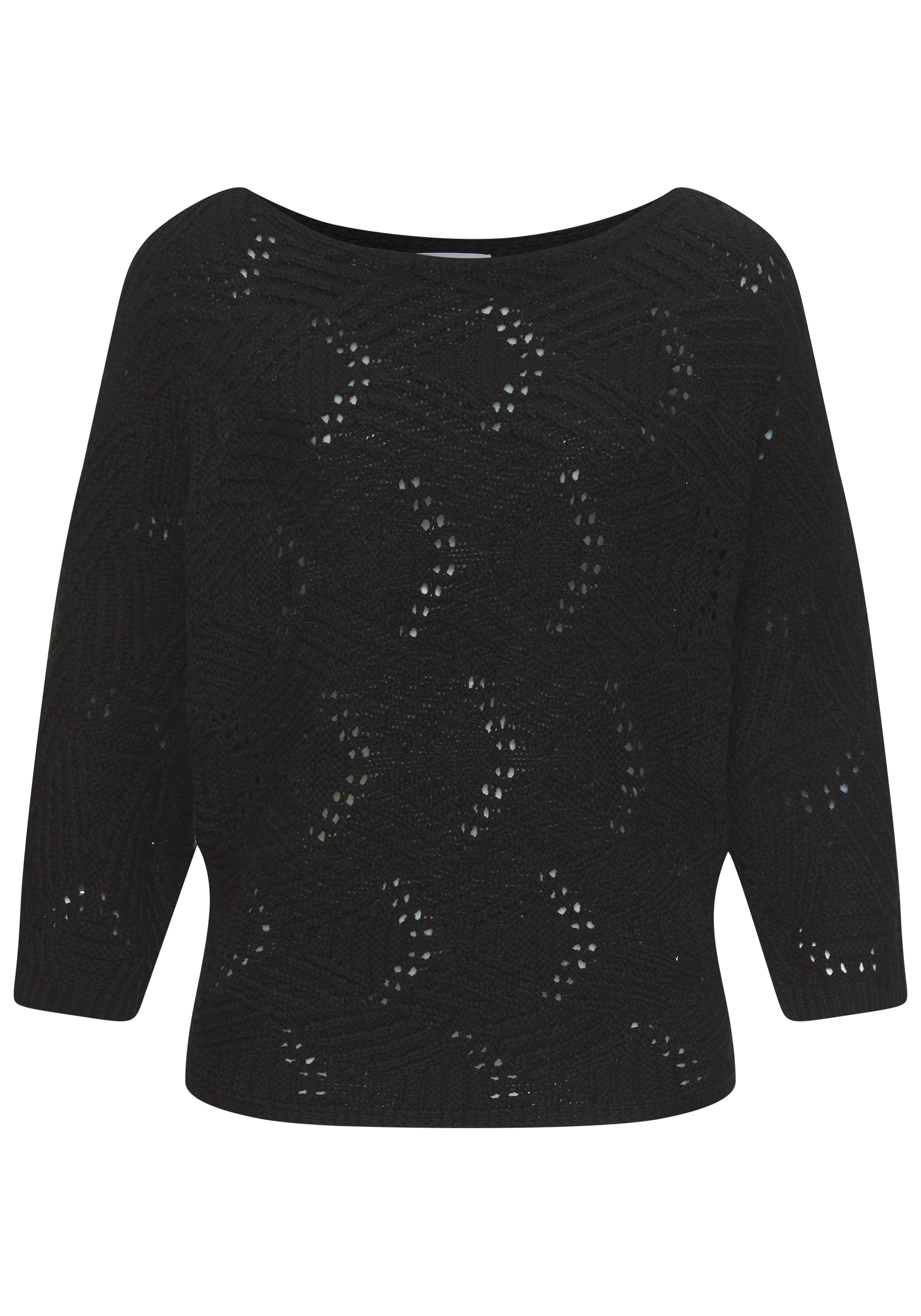 LASCANA Fledermauspullover, mit aufwendigem Strickmuster günstig online kaufen