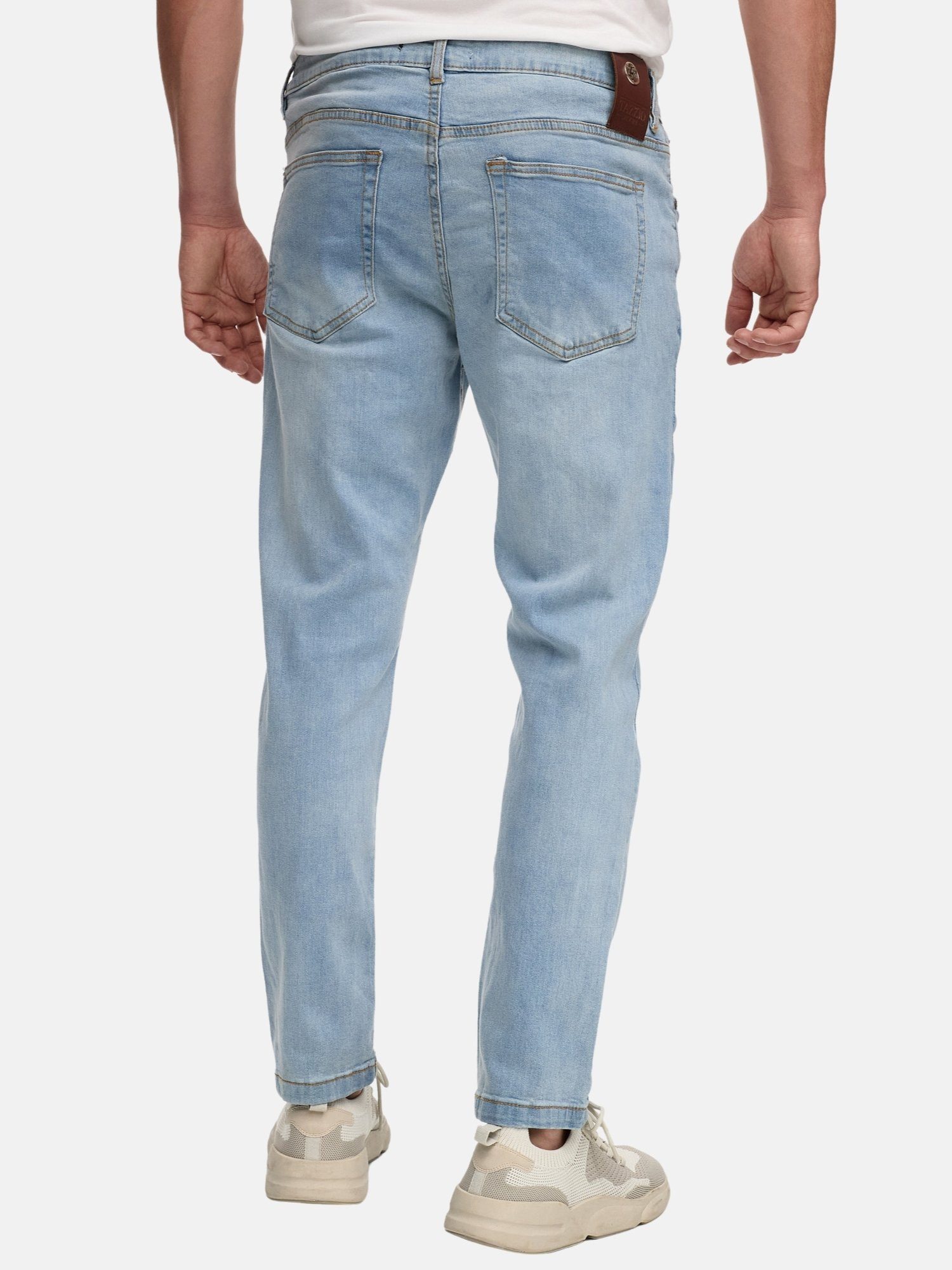 Tazzio Slim-fit-Jeans Denim A109 Stretch mit Elasthan - dezenten Destroyed-Details