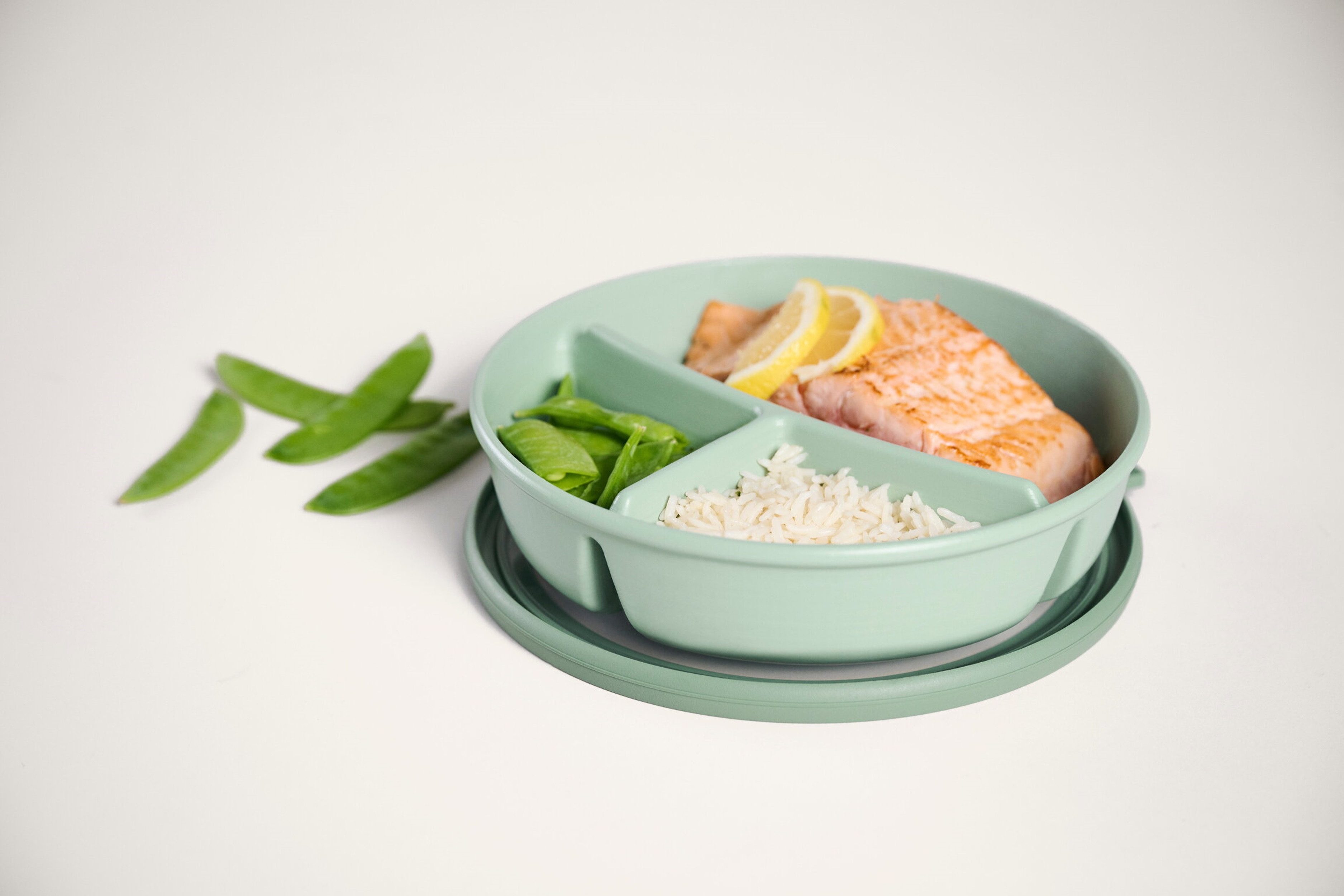 Mepal Lunchbox Bento-Schüssel rund Cirqula mit 3 Fächern für Meal-Prep, Polypropylen (PP), Thermoplastische Elastomere (TPE), Frischhaltedose luftdicht, Mahlzei – Bild 4 von 5