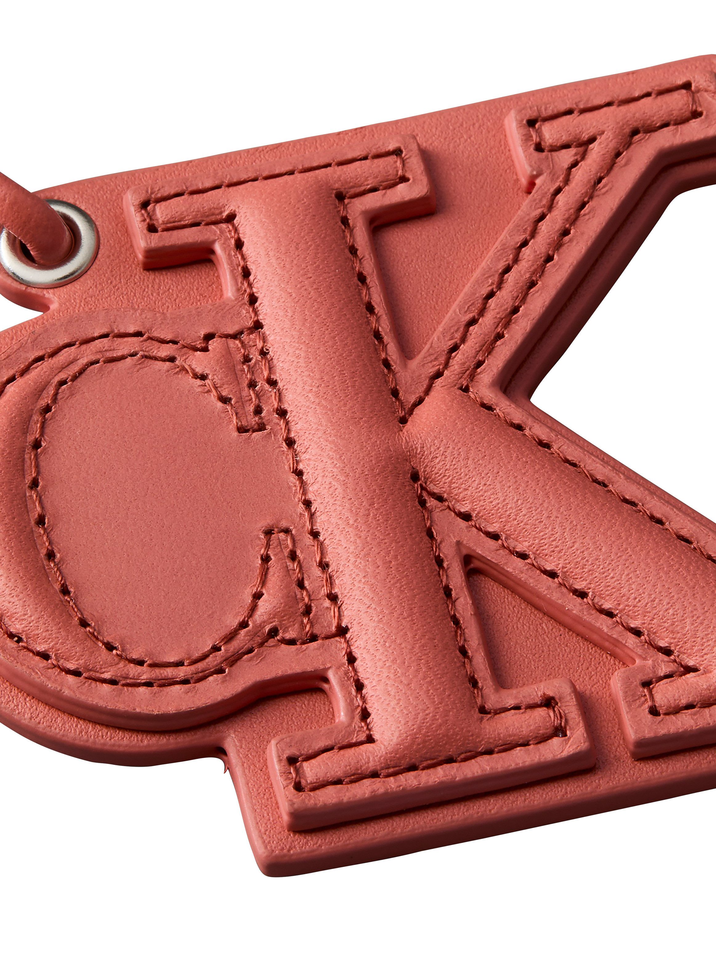 Calvin Klein Schlüsselanhänger DEBOSS MONOGRAM PATCH BAG CHARM, Taschenanhänger, Taschen Charm, Bag Charm