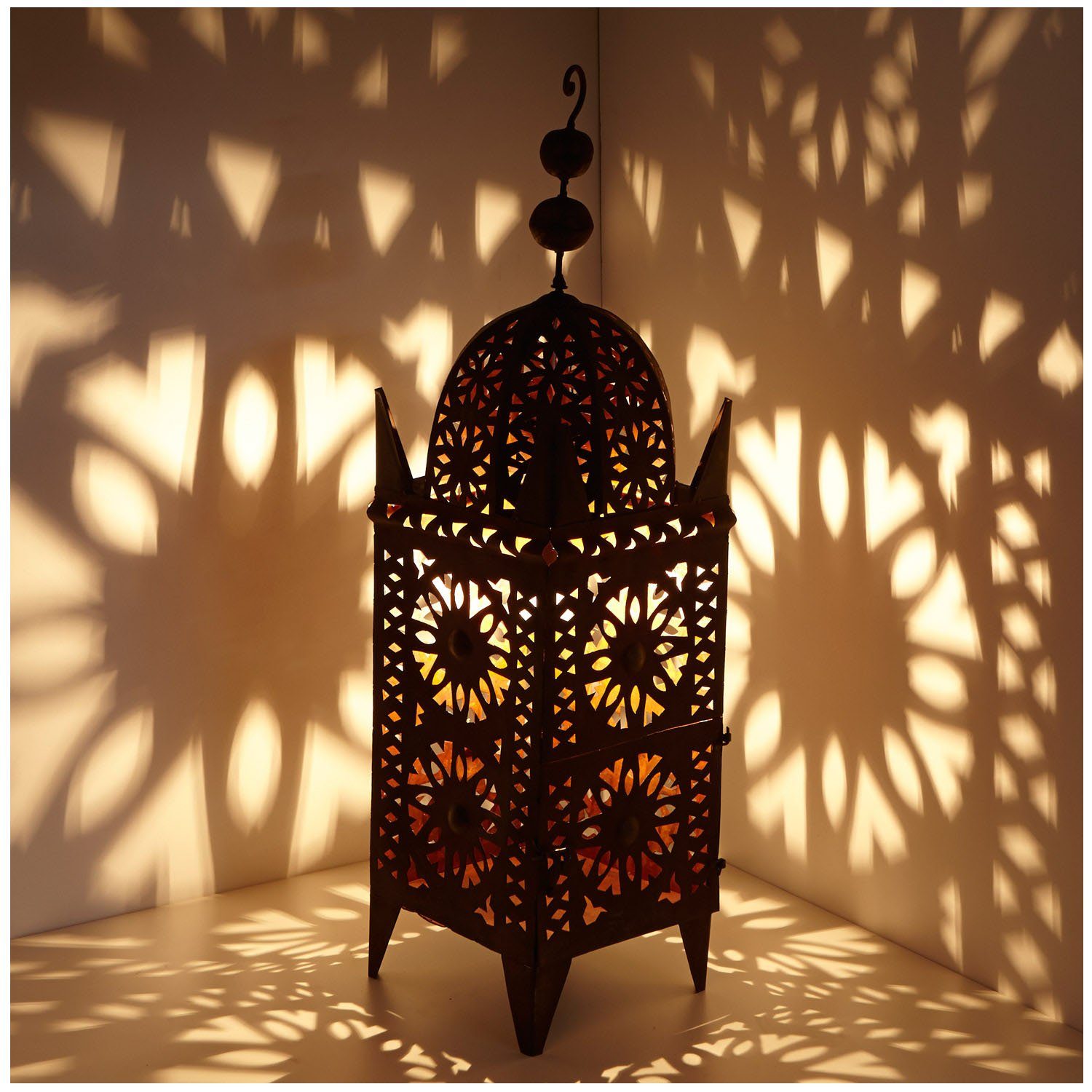 Casa Moro Kerzenlaterne Marokkanische Eisen-Laterne Anwal H-90cm x breite 2 günstig online kaufen