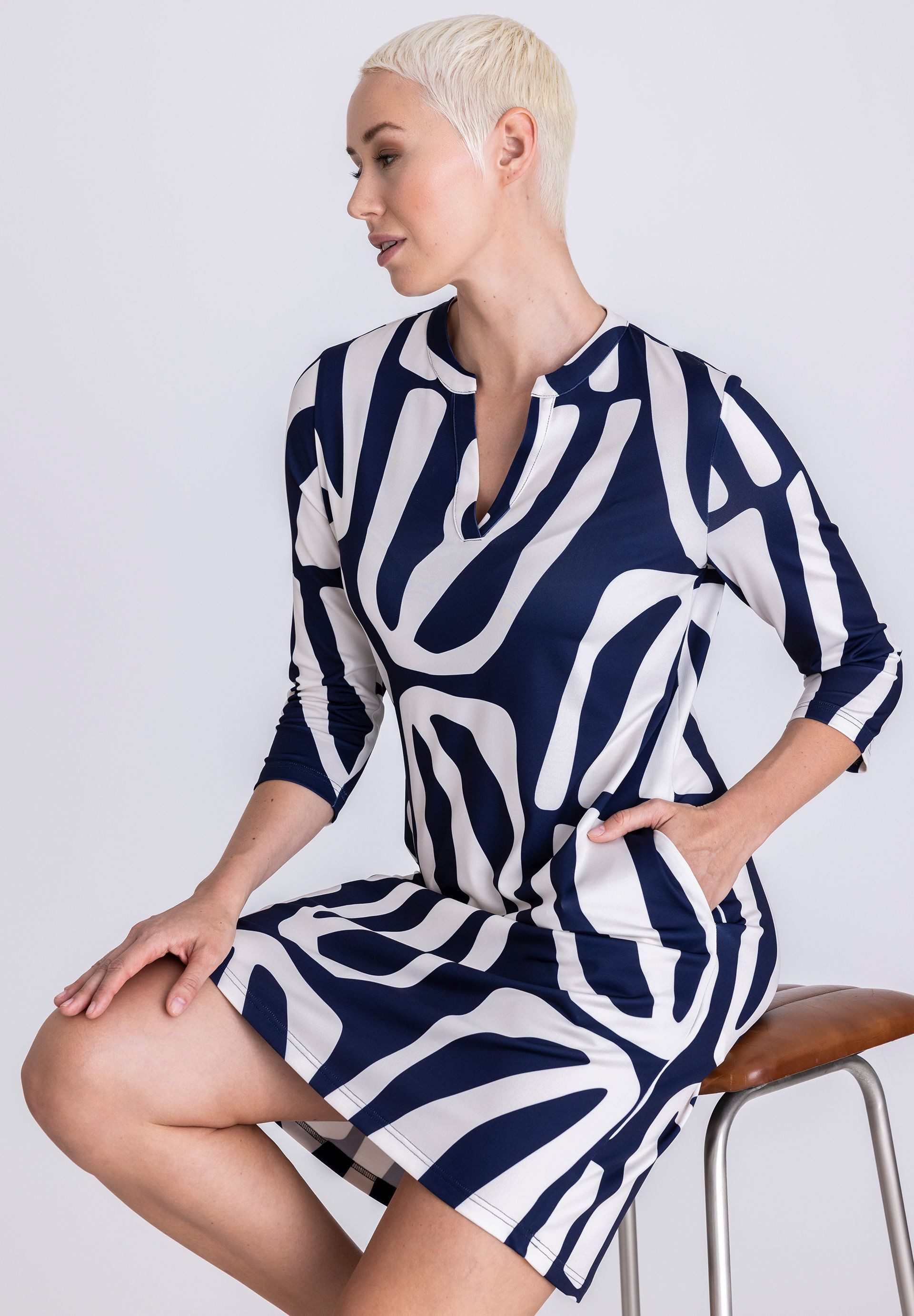 TUZZI Midikleid mit Ausschnittschlitz