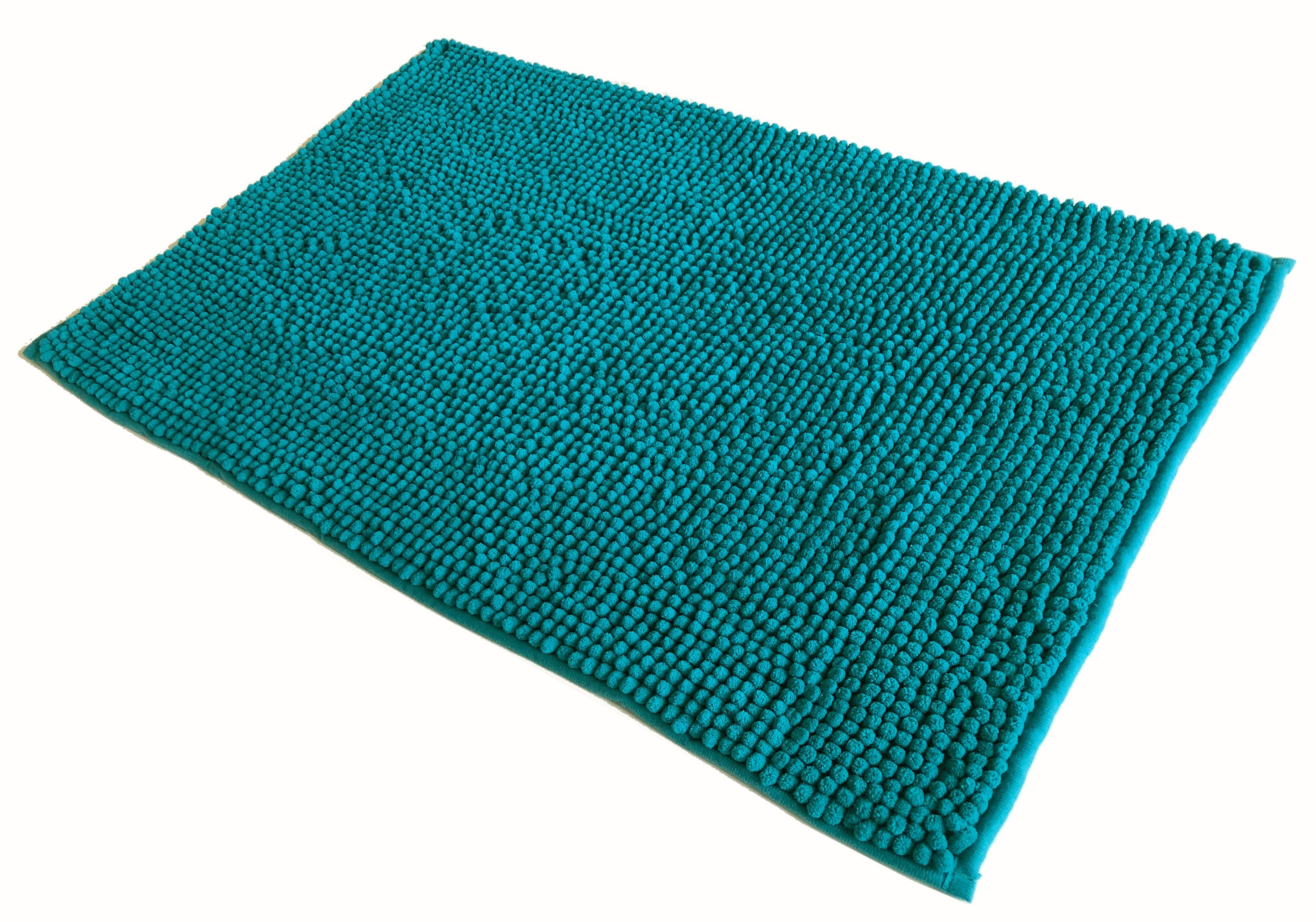 ADOB Badematte Premium Badematte F, rutschfest, sehr flauschig, 50x80 cm, rutschsicher, schnelltrocknend, besonders weich, rutschfest