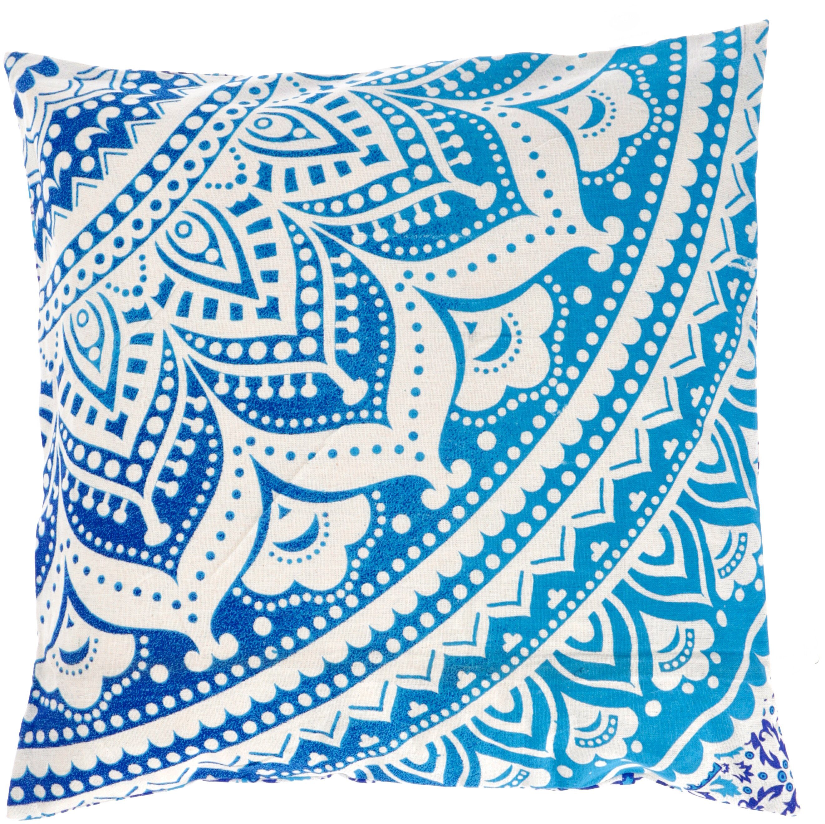 Guru-Shop Kissenbezüge Mandala Kissenhülle, bedruckte Boho Kissenhülle..